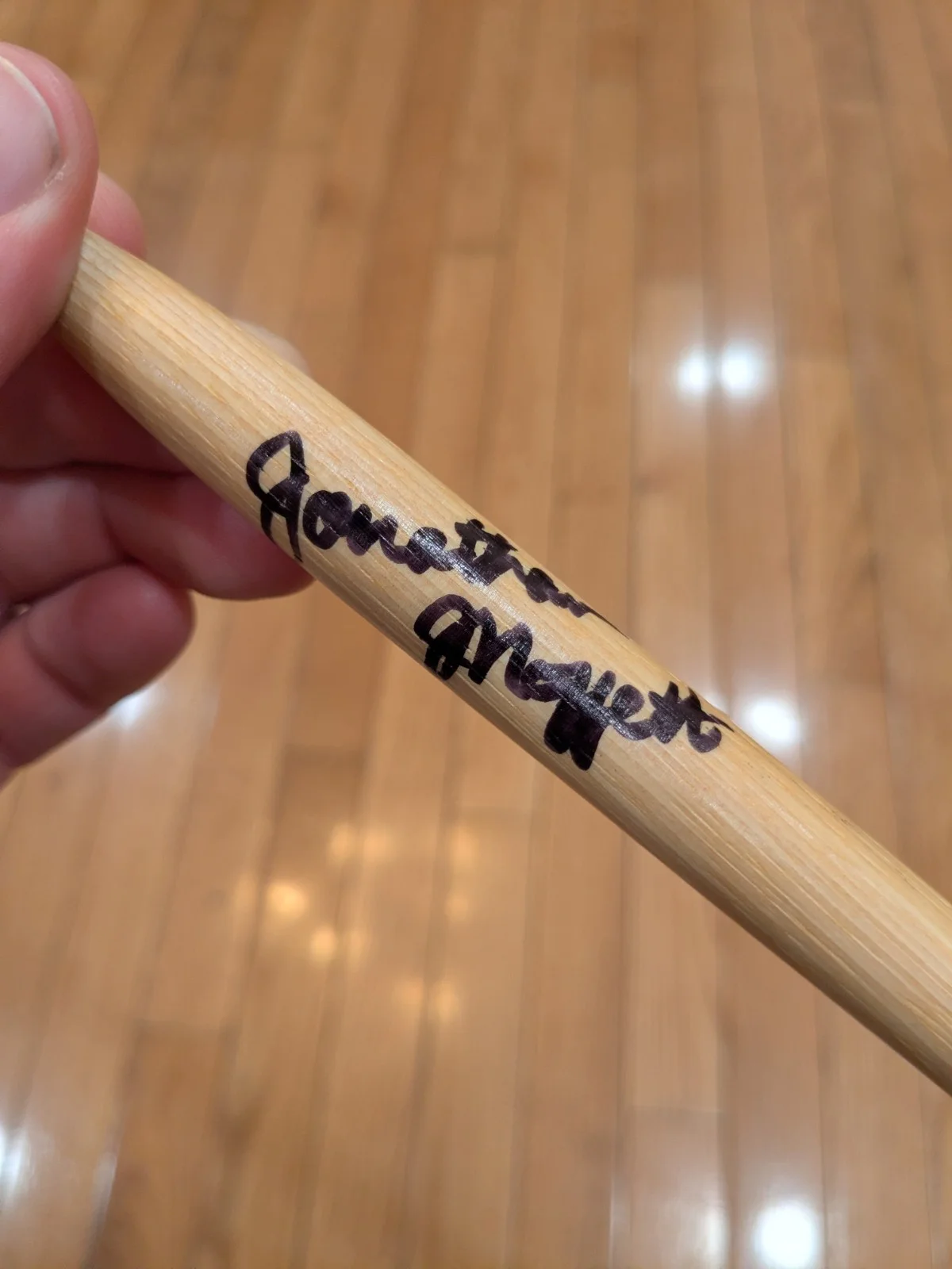 Jonathan Moffett Signed Drumstick Michael Jackson Drummer This Is It Tour Unused, image 5