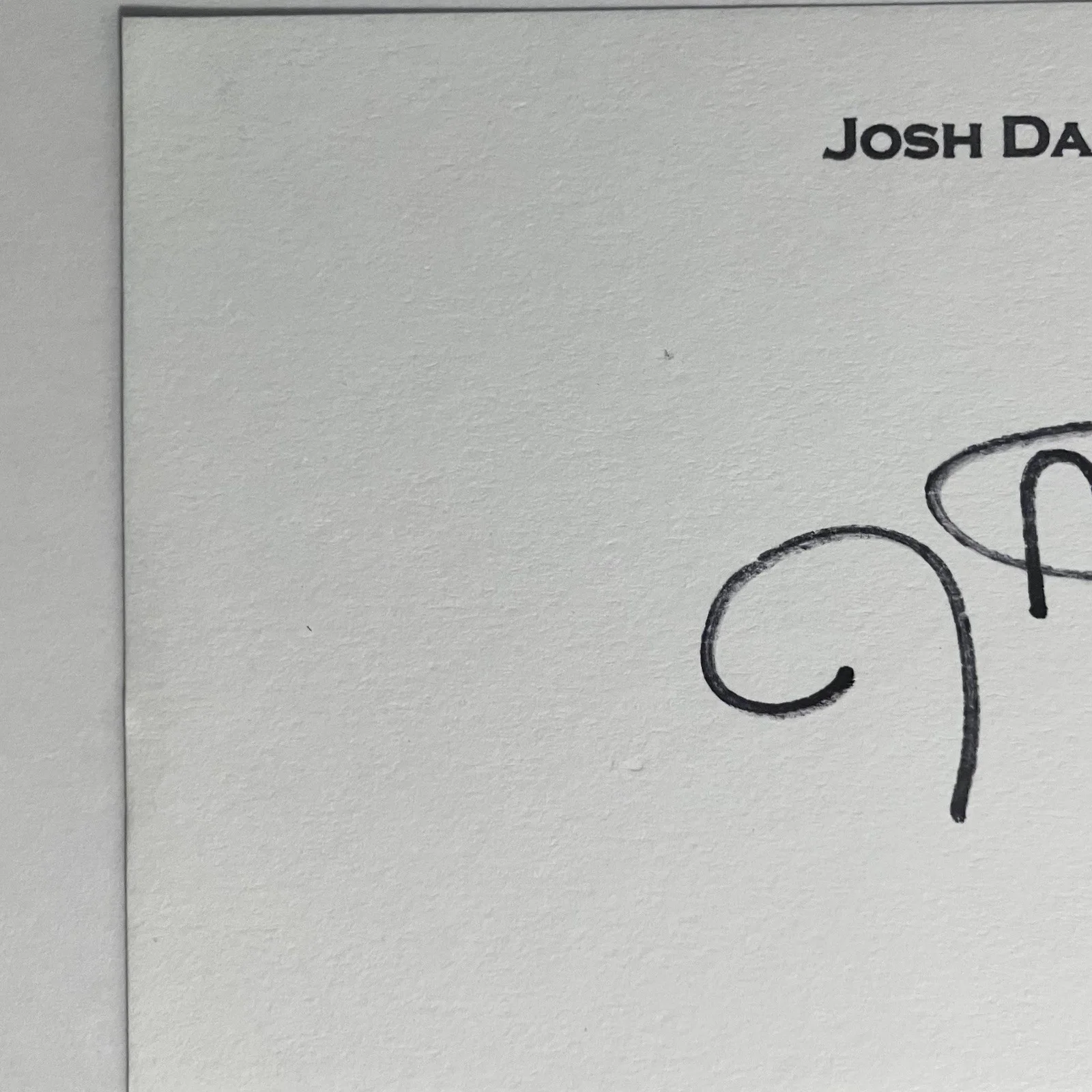Josh Dallas — THOR ACTOR Signed 3x5 Card / JOSH DALLAS As Fandral / ONCE UPON A TIME, Manifest, image 3