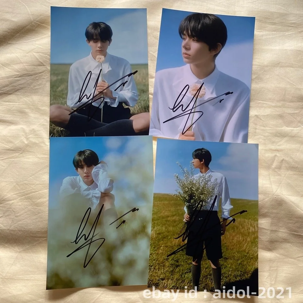 ENHYPEN HEESEUNG Autographed Signed Photo K-POP Collection 5*7 202512, image 2