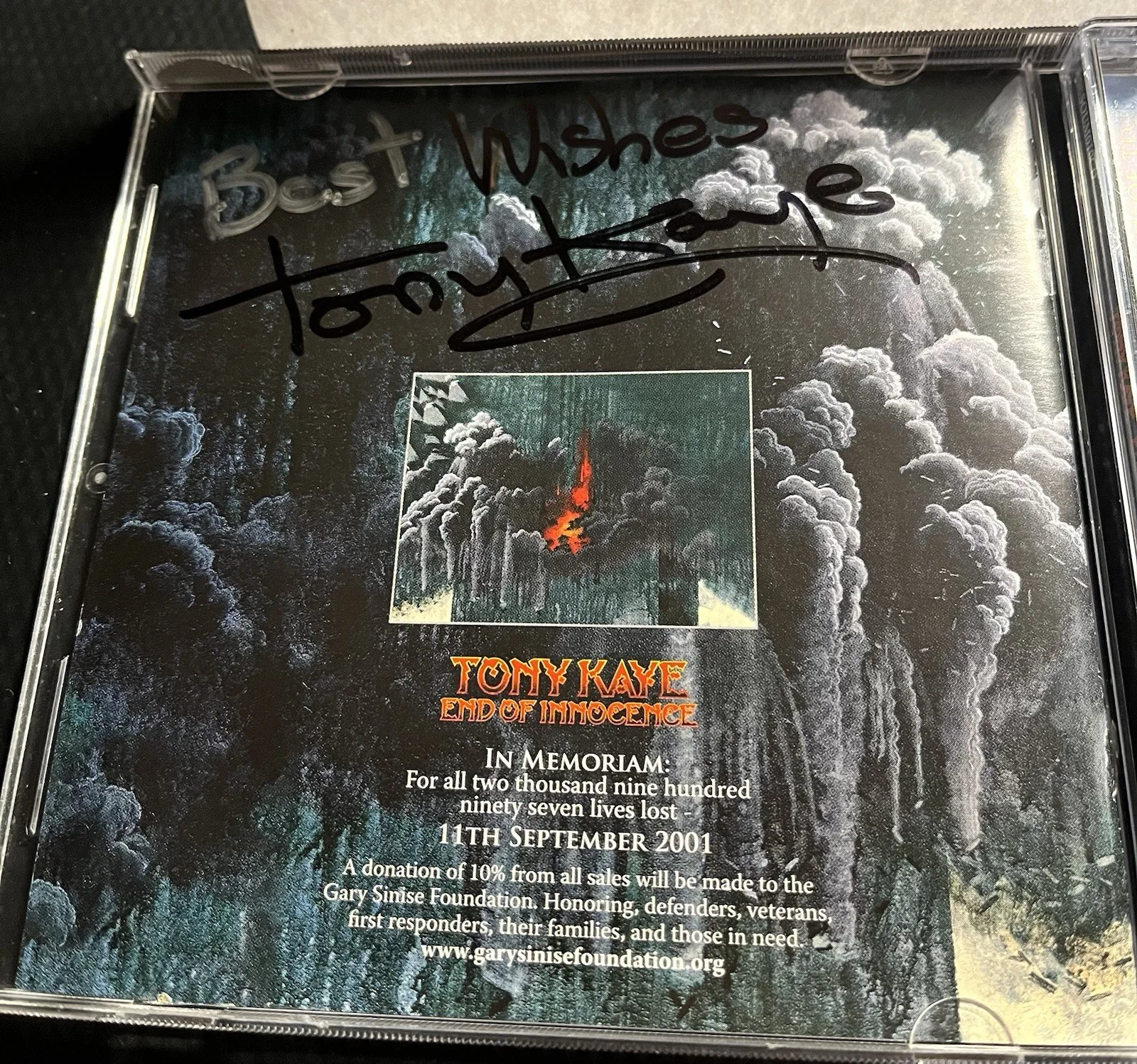 Tony Kaye End of Innocence Signed CD w/ CD, Booklet & Case Nice Condition w/ COA, image 2