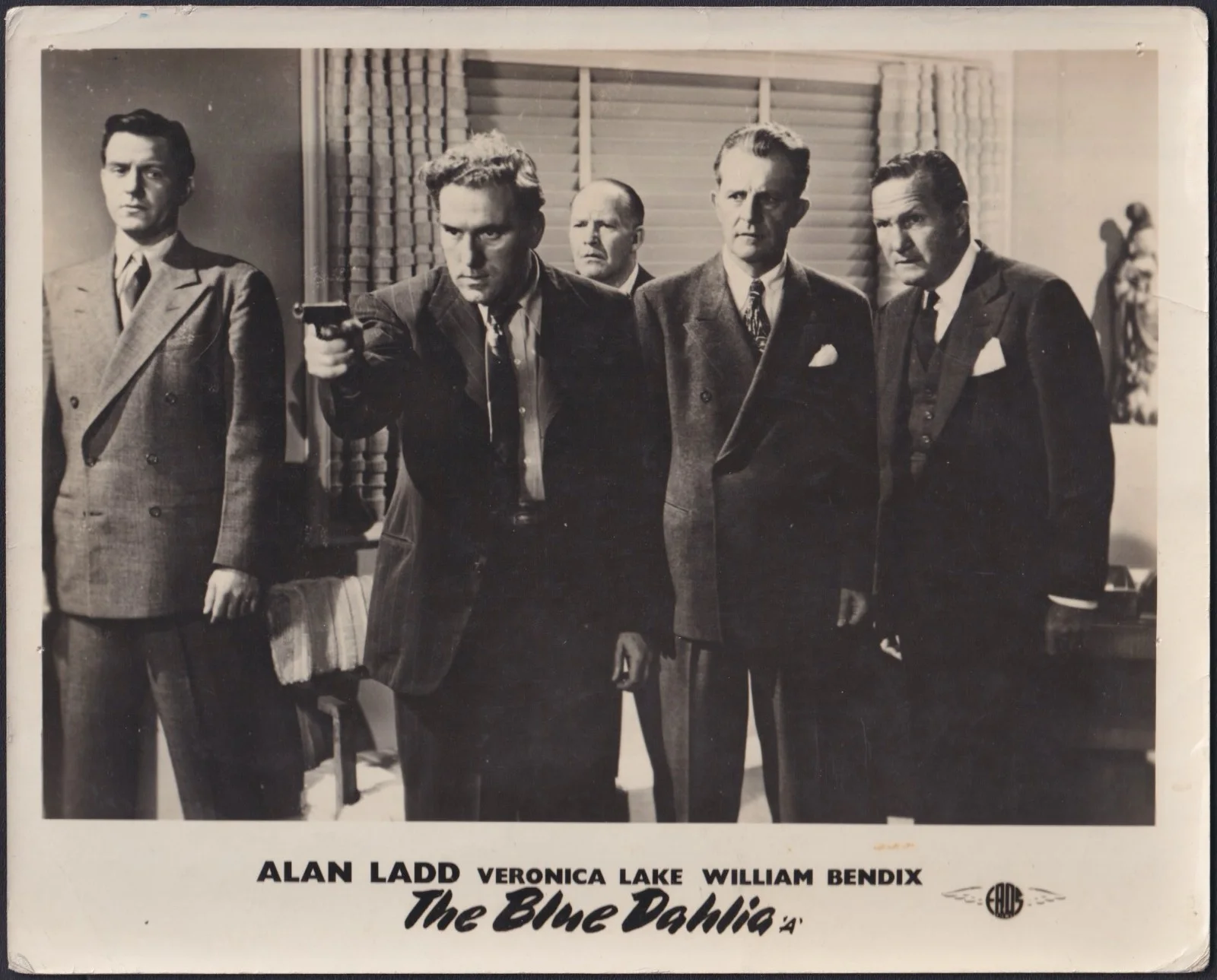 Blue Dahlia 5x ORIGINAL UK FOH Lobby Cards Alan Ladd Veronica Lake 1946, изображение 4