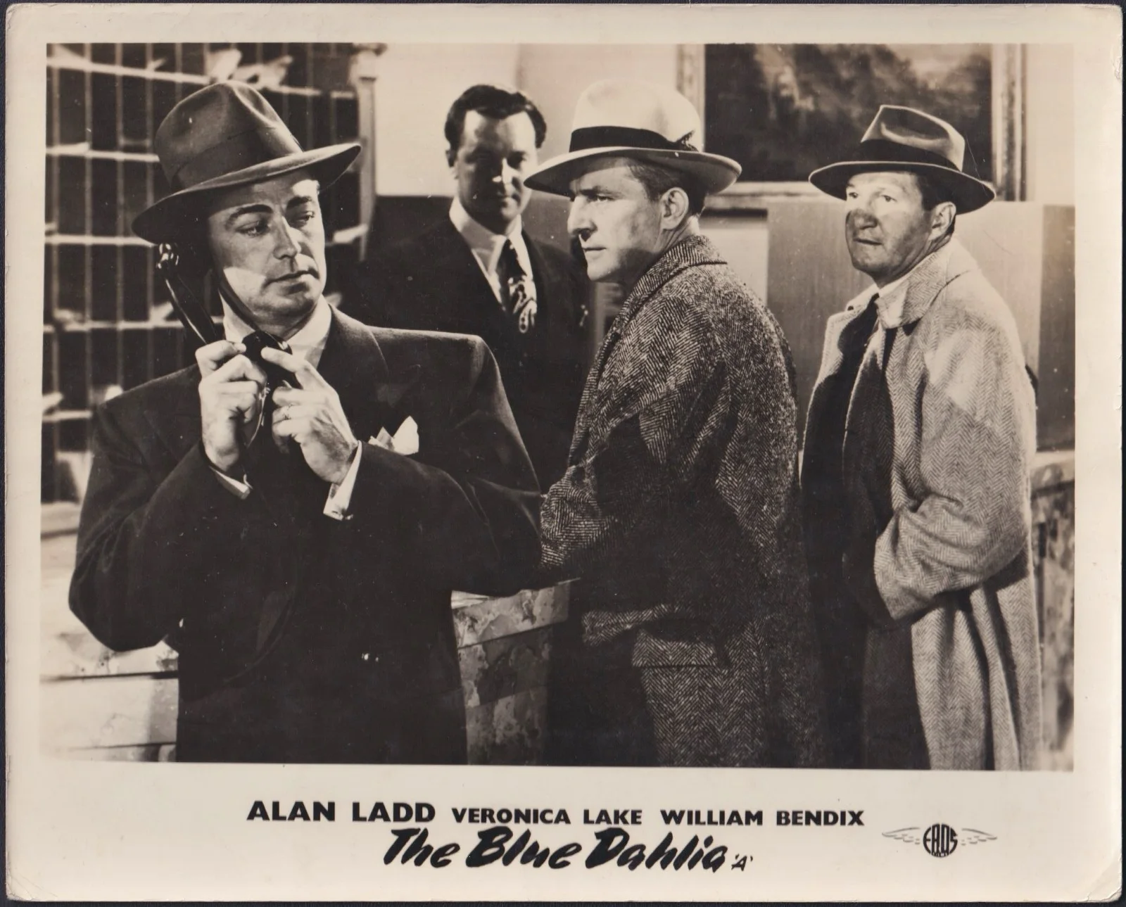 Blue Dahlia 5x ORIGINAL UK FOH Lobby Cards Alan Ladd Veronica Lake 1946, изображение 5