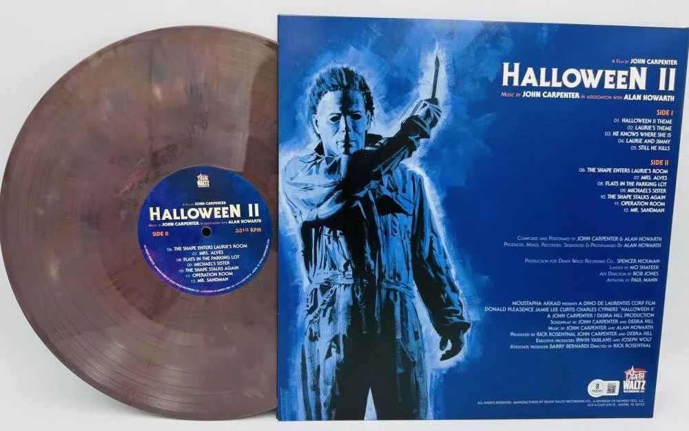 DICK WARLOCK — DICK WARLOCK SIGNED HALLOWEEN II ALBUM VINYL RECORD JOHN CARPENTER BAS HOLO J79, image 4