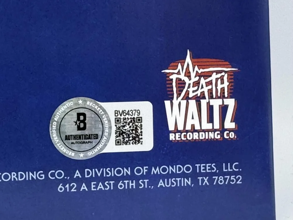 DICK WARLOCK — DICK WARLOCK SIGNED HALLOWEEN II ALBUM VINYL RECORD JOHN CARPENTER BAS HOLO J79, image 5