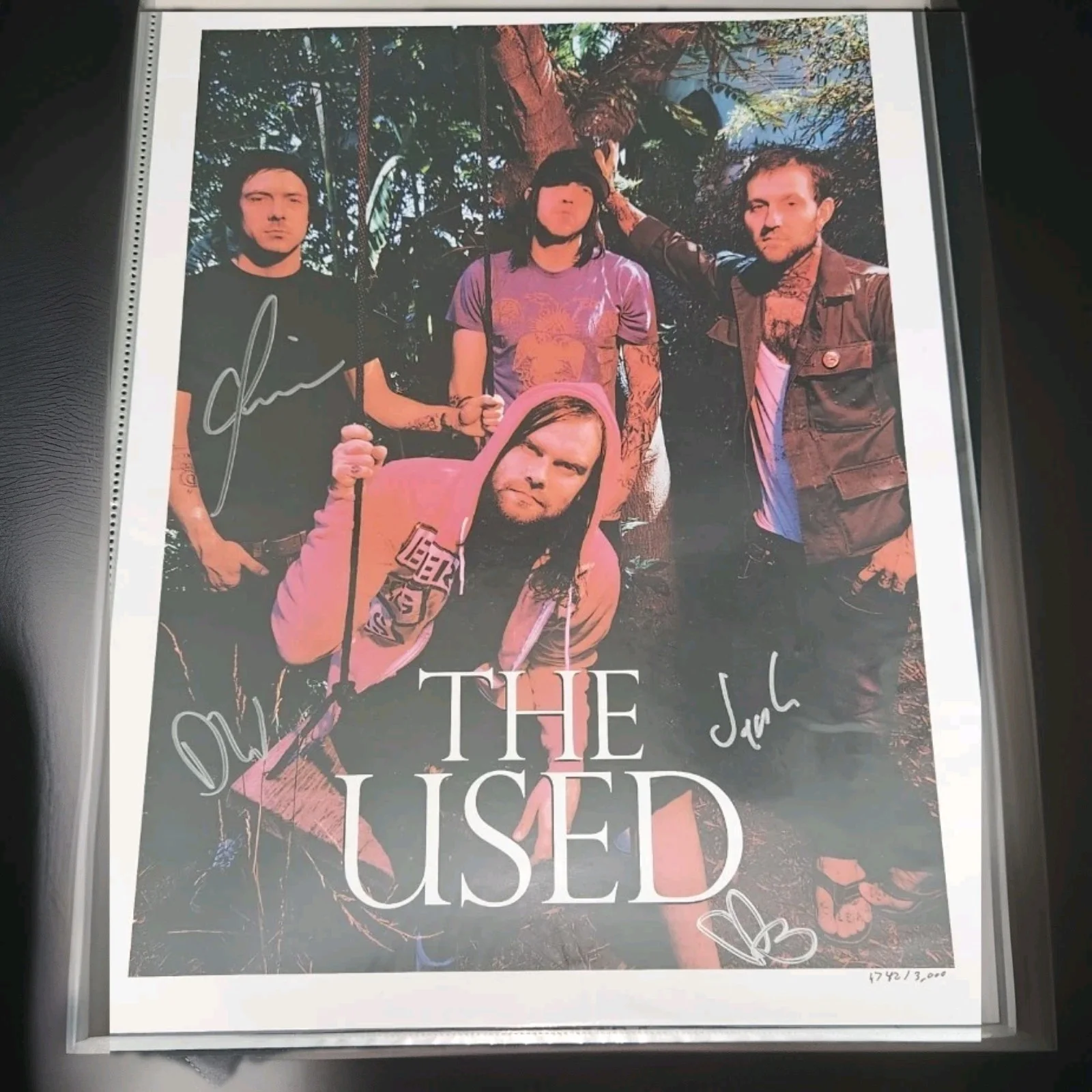 "The Used," Autographed Signed Poster 1 of 3000 numbered limited edition #1742, image 2