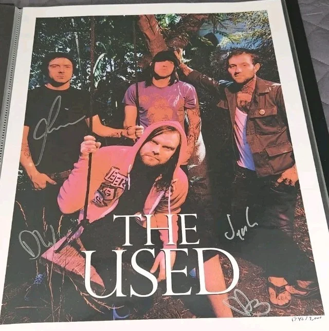 "The Used," Autographed Signed Poster 1 of 3000 numbered limited edition #1742, image 3