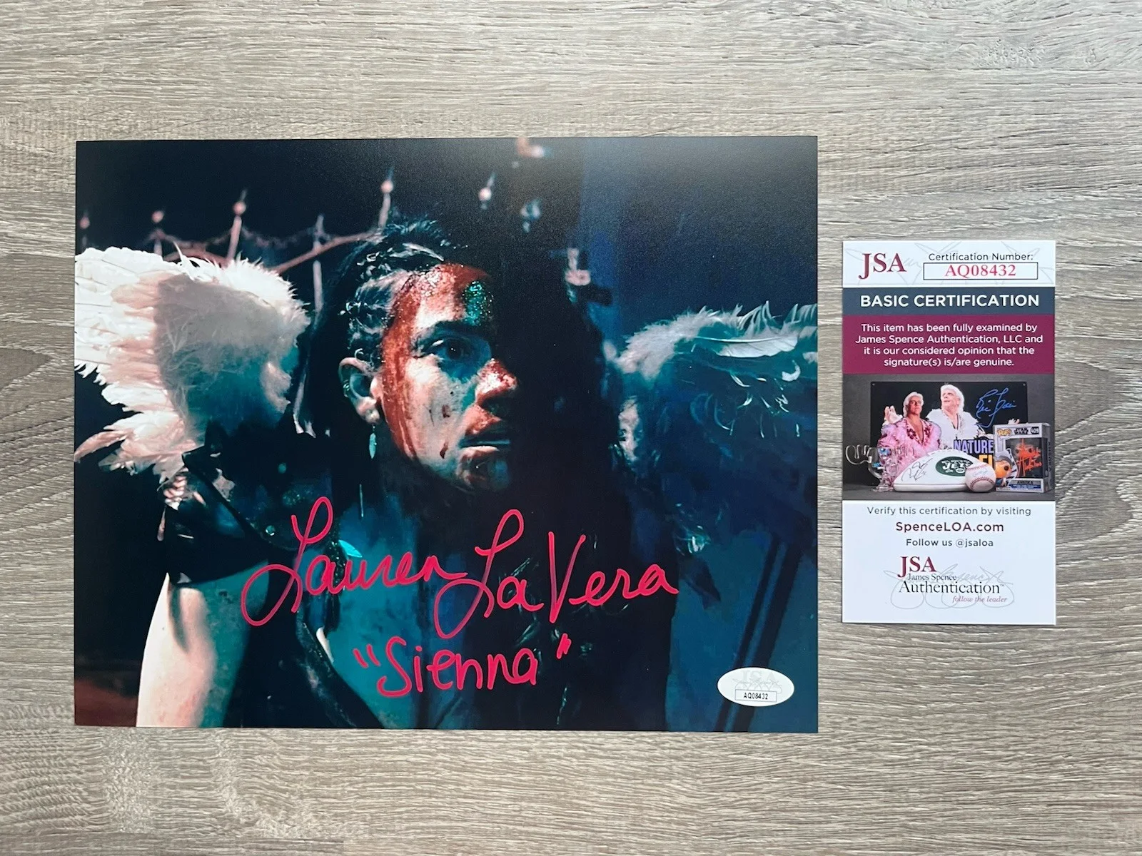 Lauren LaVera — Lauren LaVera Signed Terrifier 2 8x10 Photo JSA COA Sienna Art The Clown Horror