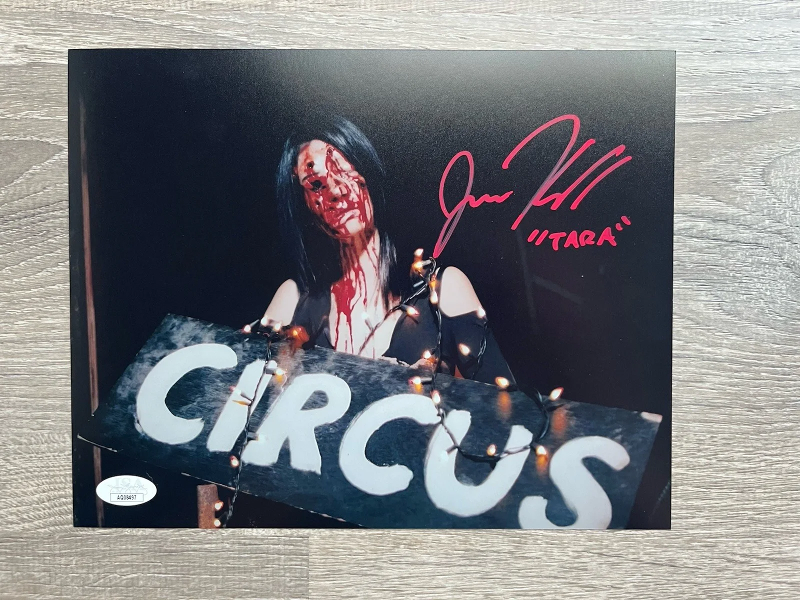 Jenna Kanell — Jenna Kanell Signed Terrifier 8x10 Photo JSA COA Tara Heyes Art The Clown, изображение 2