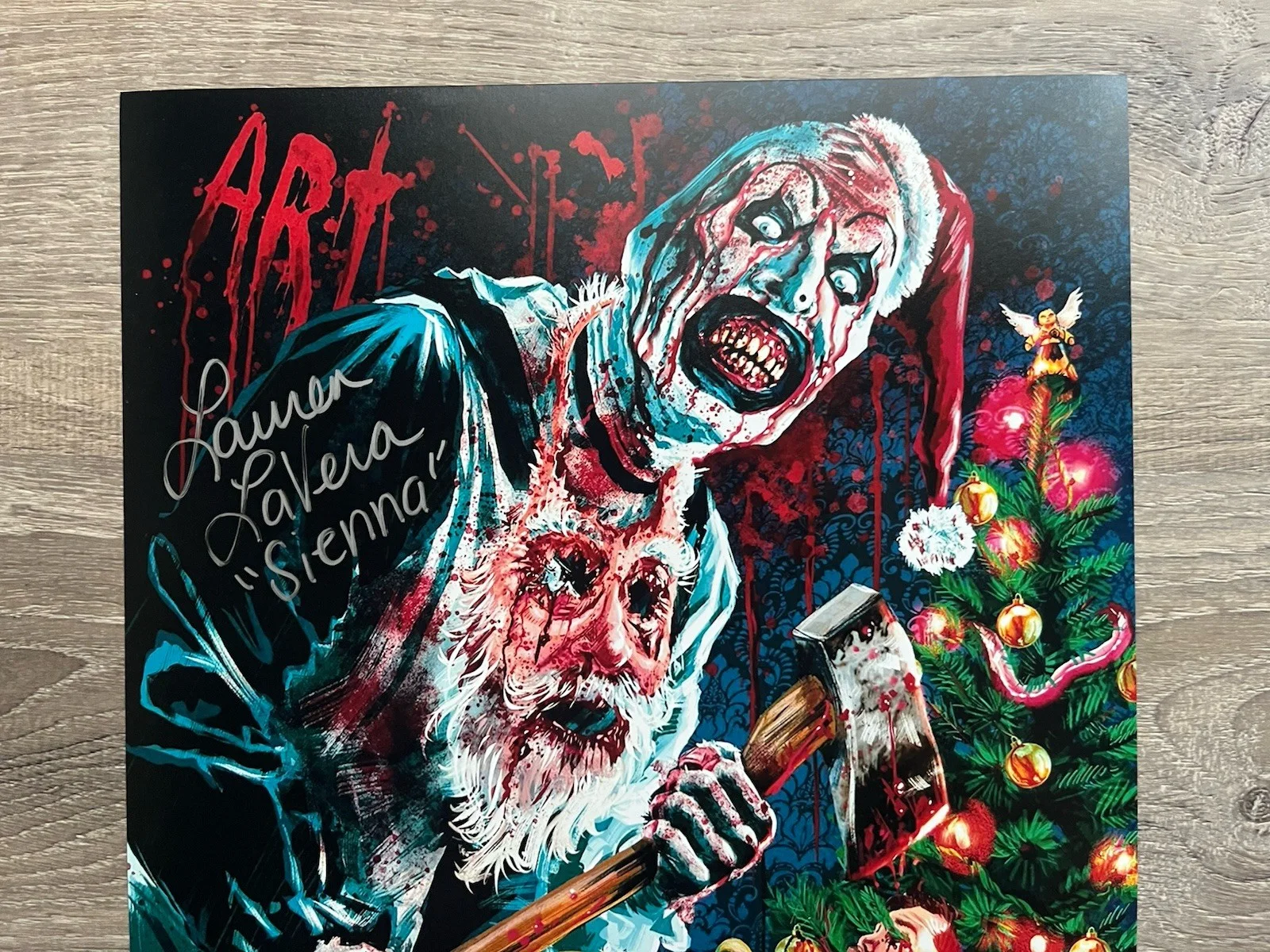 Lauren LaVera — Lauren LaVera Signed Terrifier 3 11x17 Photo JSA COA Sienna Art The Clown Horror, изображение 3