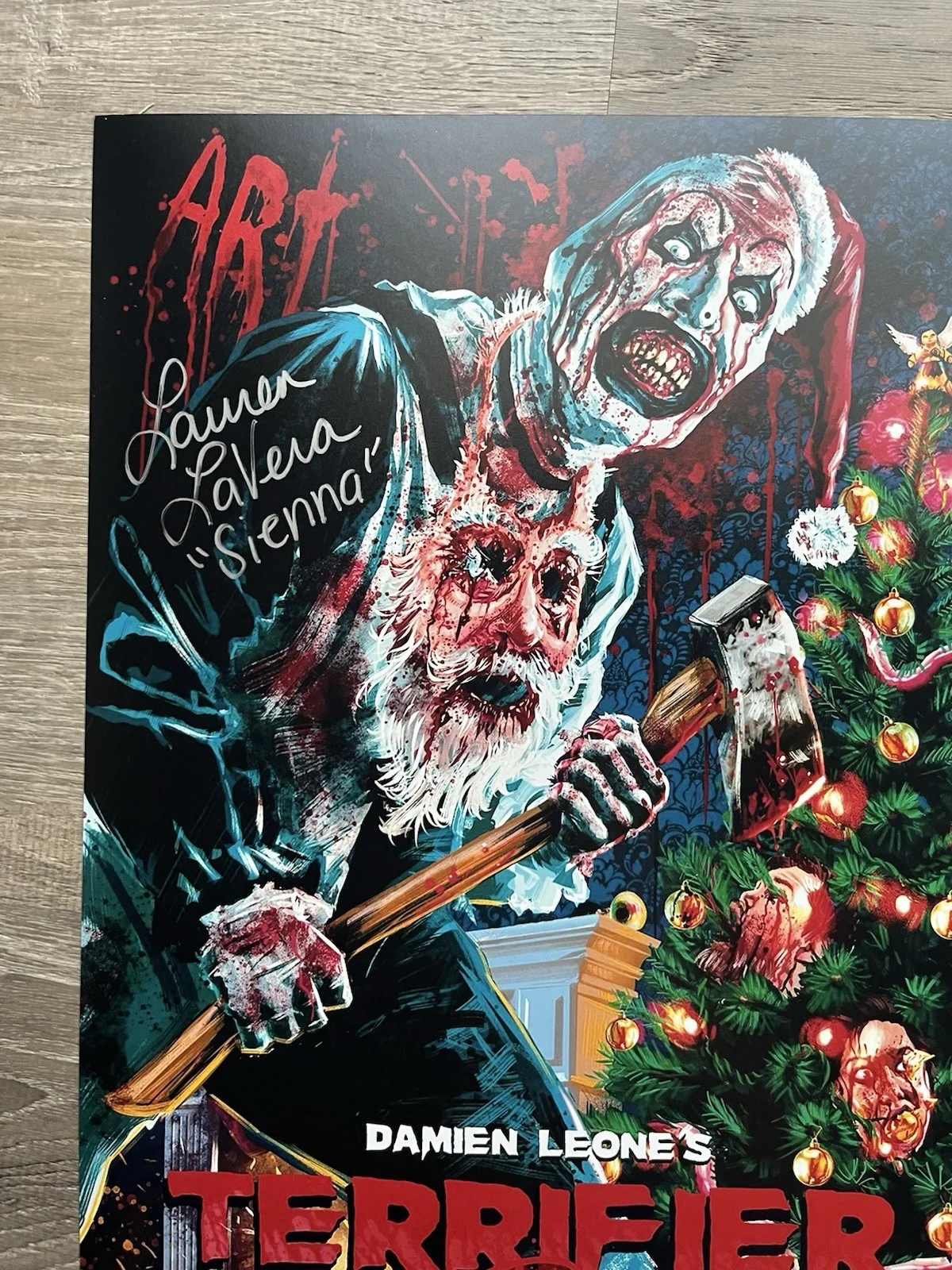 Lauren LaVera — Lauren LaVera Signed Terrifier 3 11x17 Photo JSA COA Sienna Art The Clown Horror, изображение 5