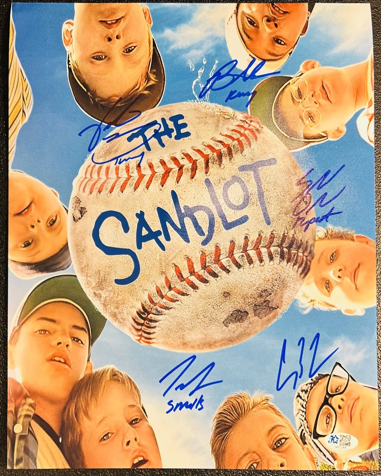 Tom Guiry, Brandon Adams, Victor DiMattia, Chauncey Leopardi, Sha — The Sandlot Autographed/Signed 11x14 Photo Five Star Cert.🔥📈