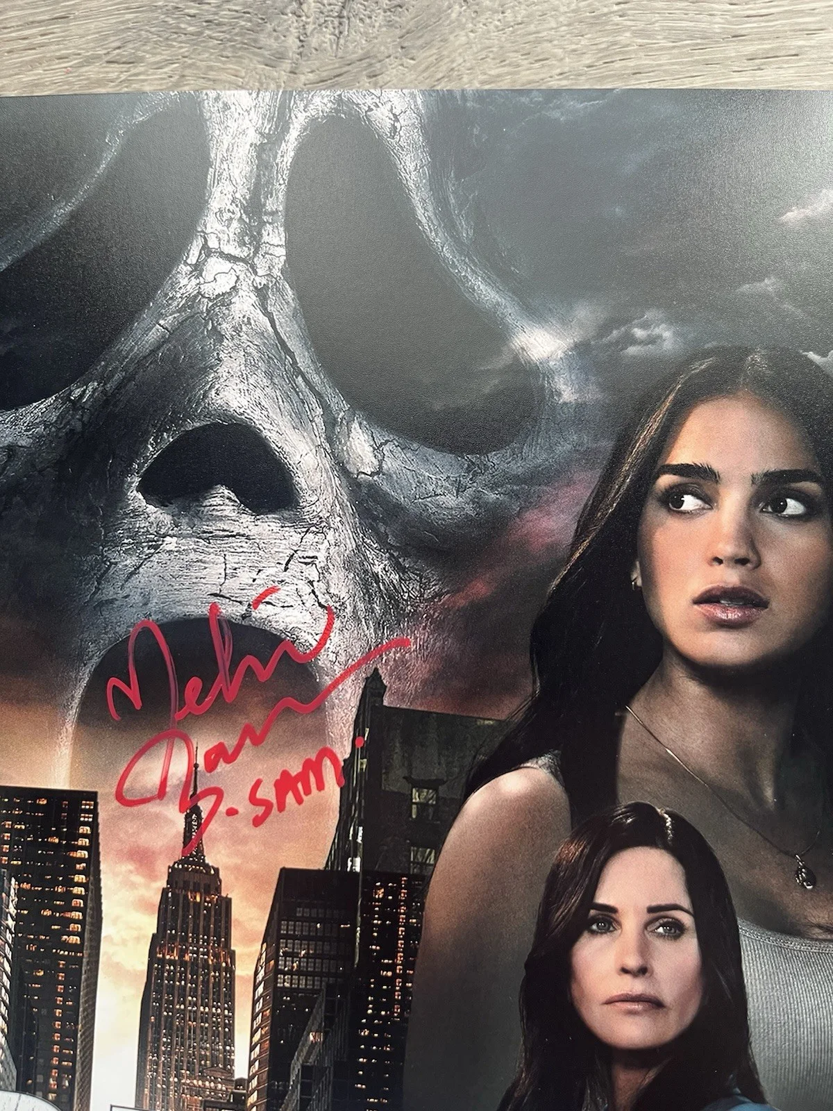 Melissa Barrera — Melissa Barrera Liana Liberato Dual Signed Scream 11x17 Photo JSA COA Ghostface, image 4