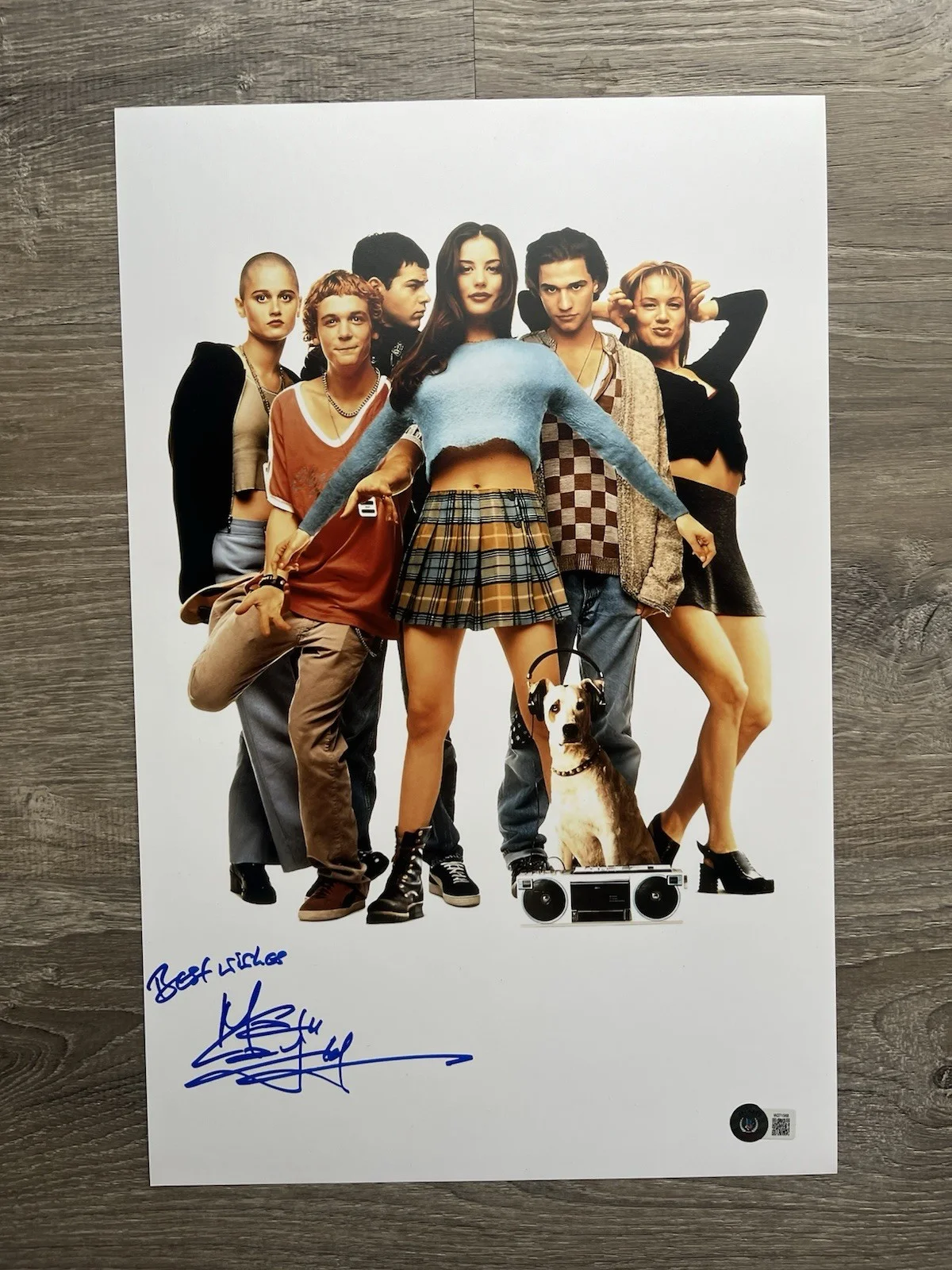 Maxwell Caulfield — Maxwell Caulfield Signed Rex Manning 11x17 Photo Beckett COA Empire Records, изображение 2
