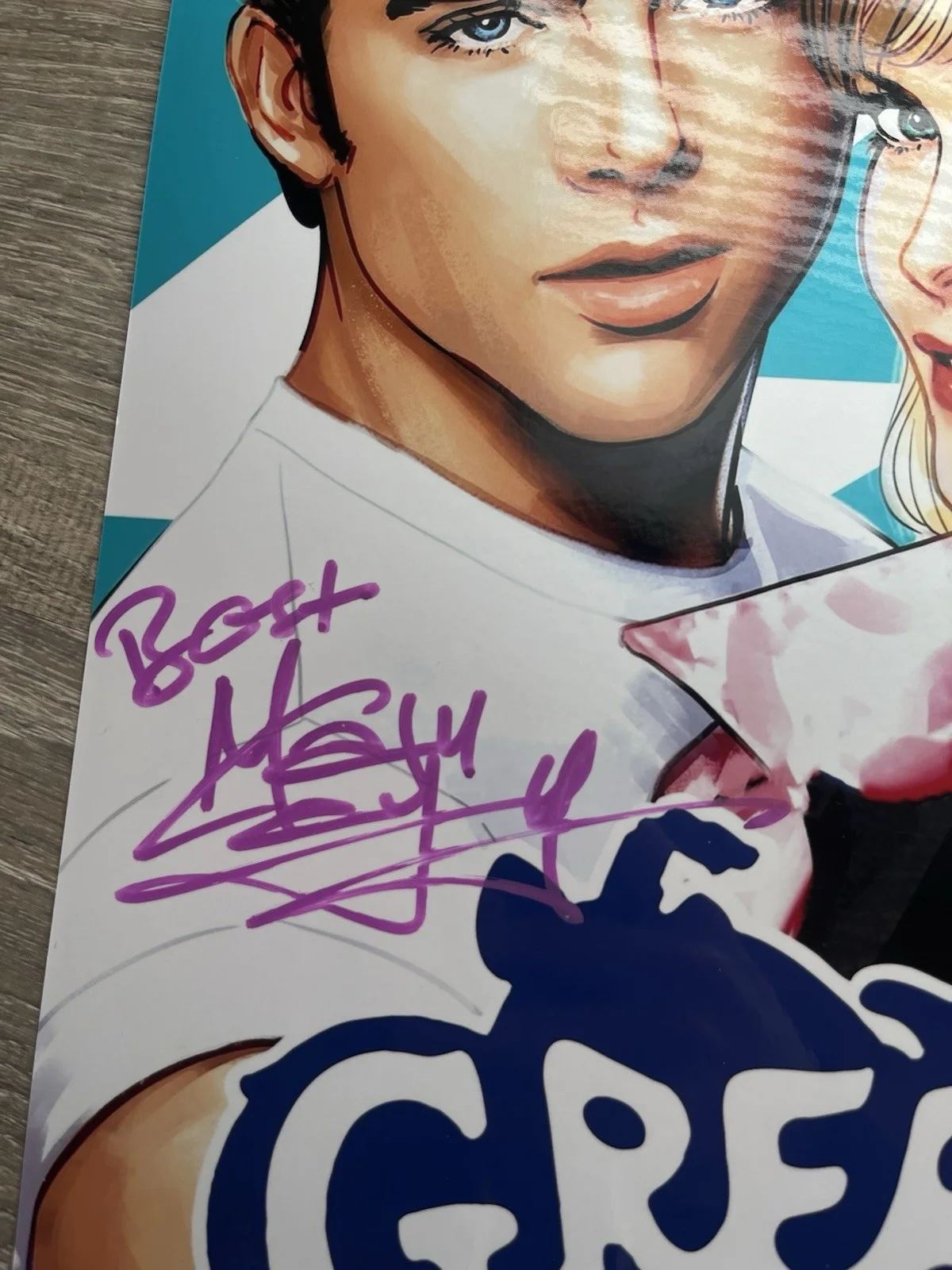 Maxwell Caulfield — Maxwell Caulfield Signed Metallic 11x17 Photo Beckett COA Grease 2 Cool Rider, изображение 5