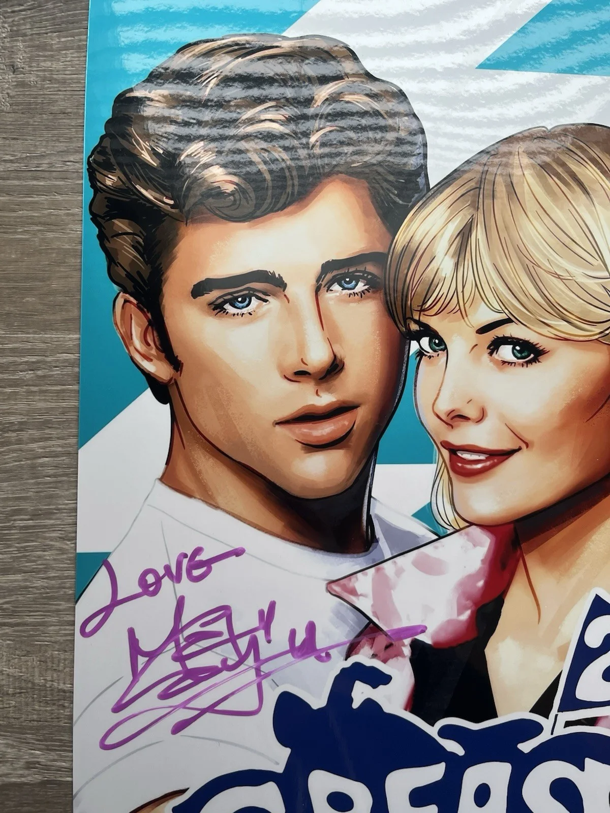 Maxwell Caulfield — Maxwell Caulfield Signed Metallic 11x17 Photo Beckett COA Grease 2 Cool Rider, изображение 4