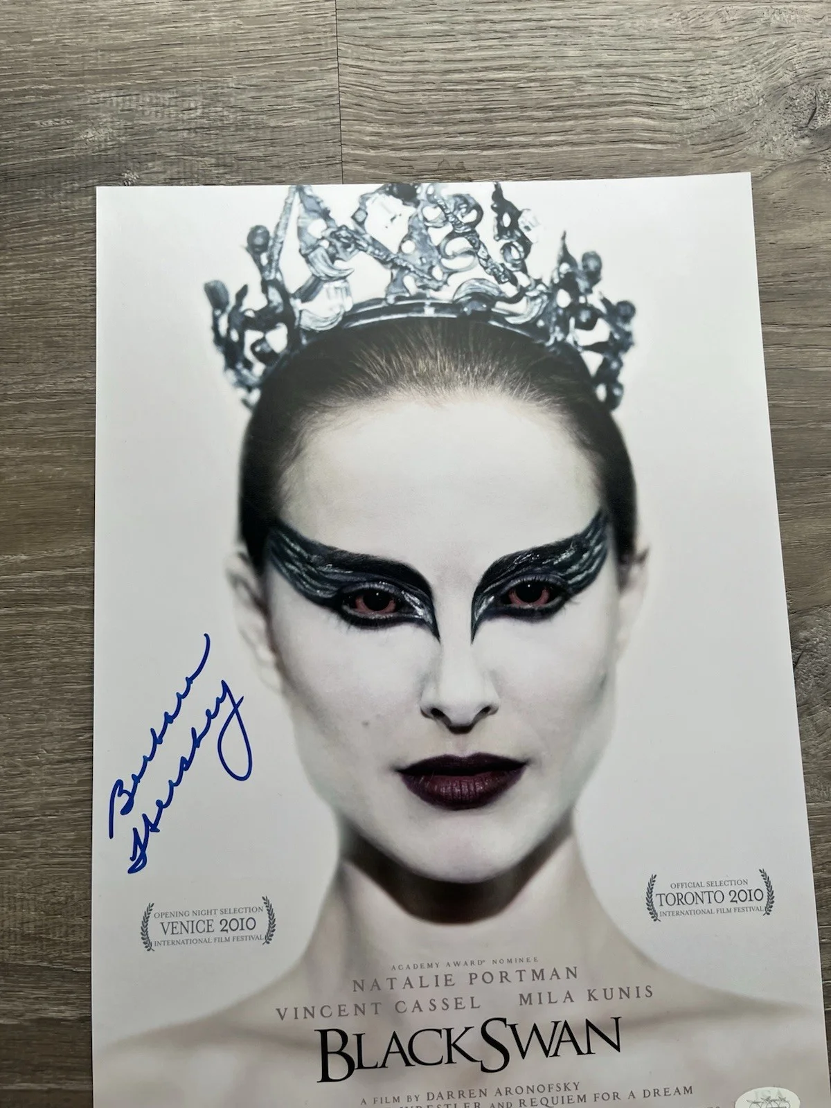 Barbara Hershey — Barbara Hershey Signed Black Swan 11x17 Photo JSA COA, image 5