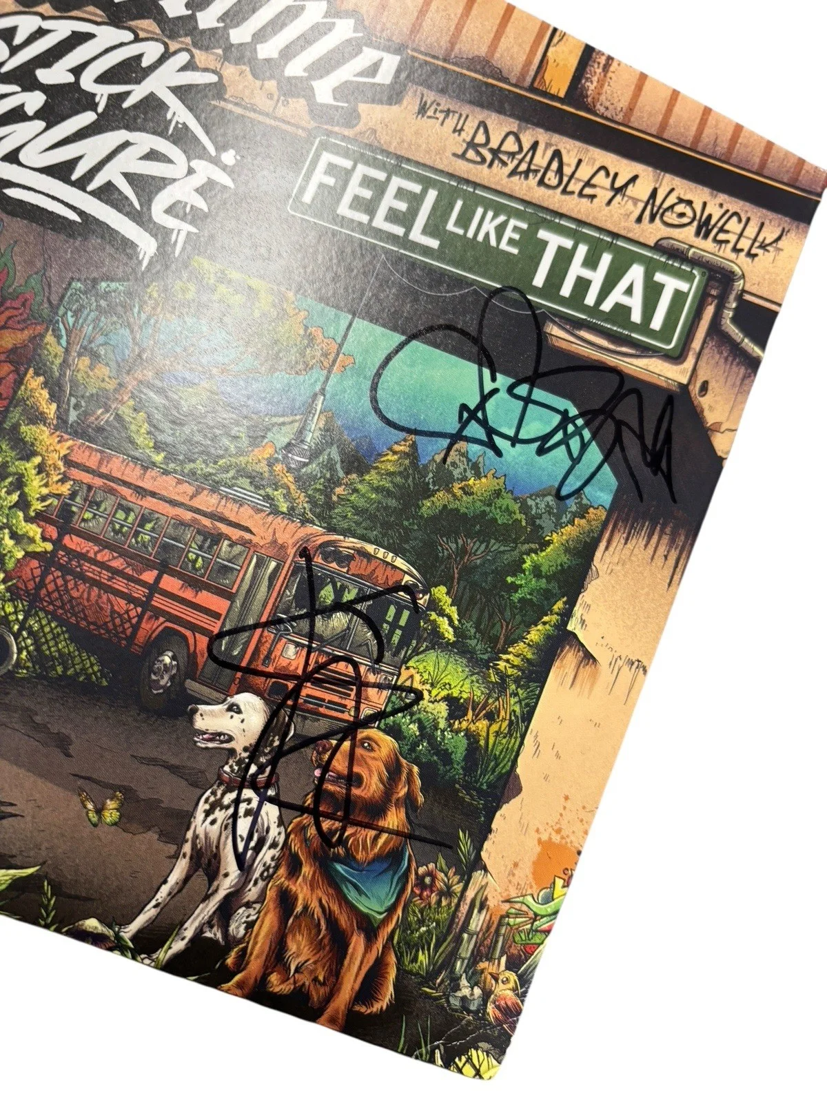 BUD GAUGH ERIC WILSON SUBLIME SIGNED AUTOGRAPH x2 FEEL LIKE THAT 7” VINYL RECORD, image 2