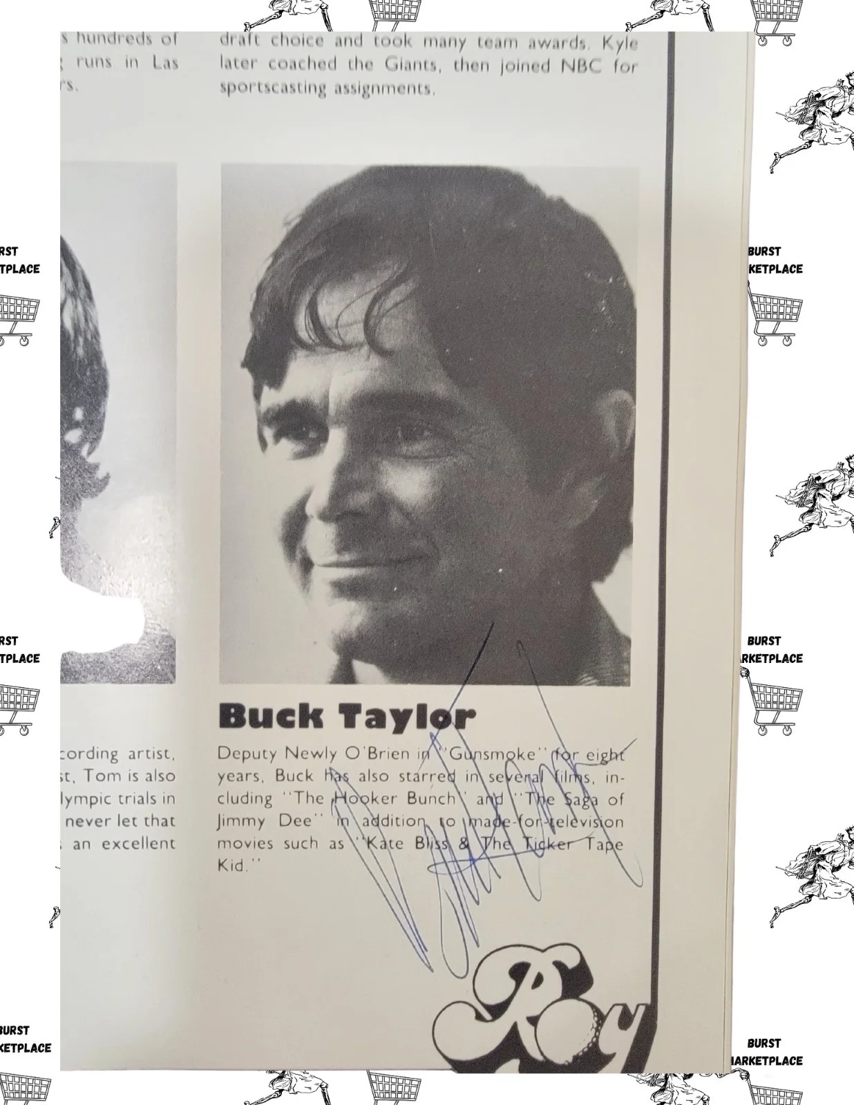 Roy Clark — Roy Clark, Buck Taylor, Gregg Palmer Autographed Golf Program Magazine 1979, image 3