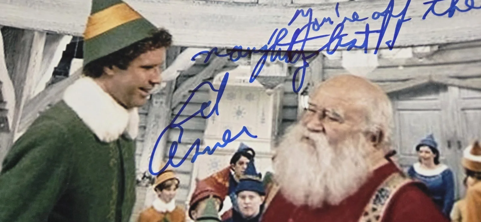 Ed Asner Autograph Signed Photo with COA proof 1 Elf, image 2
