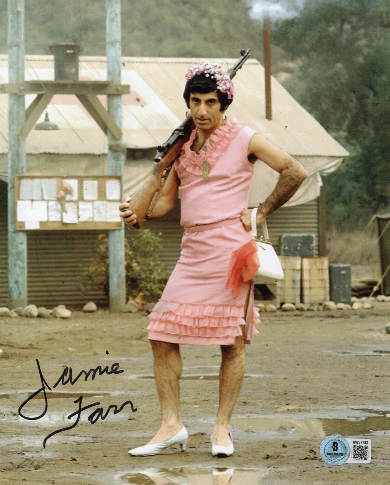 Jamie Farr — Jamie Farr CORPORAL KLINGER Autographed Signed MASH 8x10 Photo Beckett BAS COA