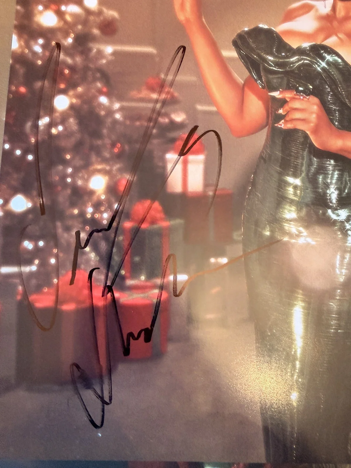SIGNED Jennifer Hudson The Gift Of Love Gold Colored Vinyl-Holiday Album SEALED, изображение 2