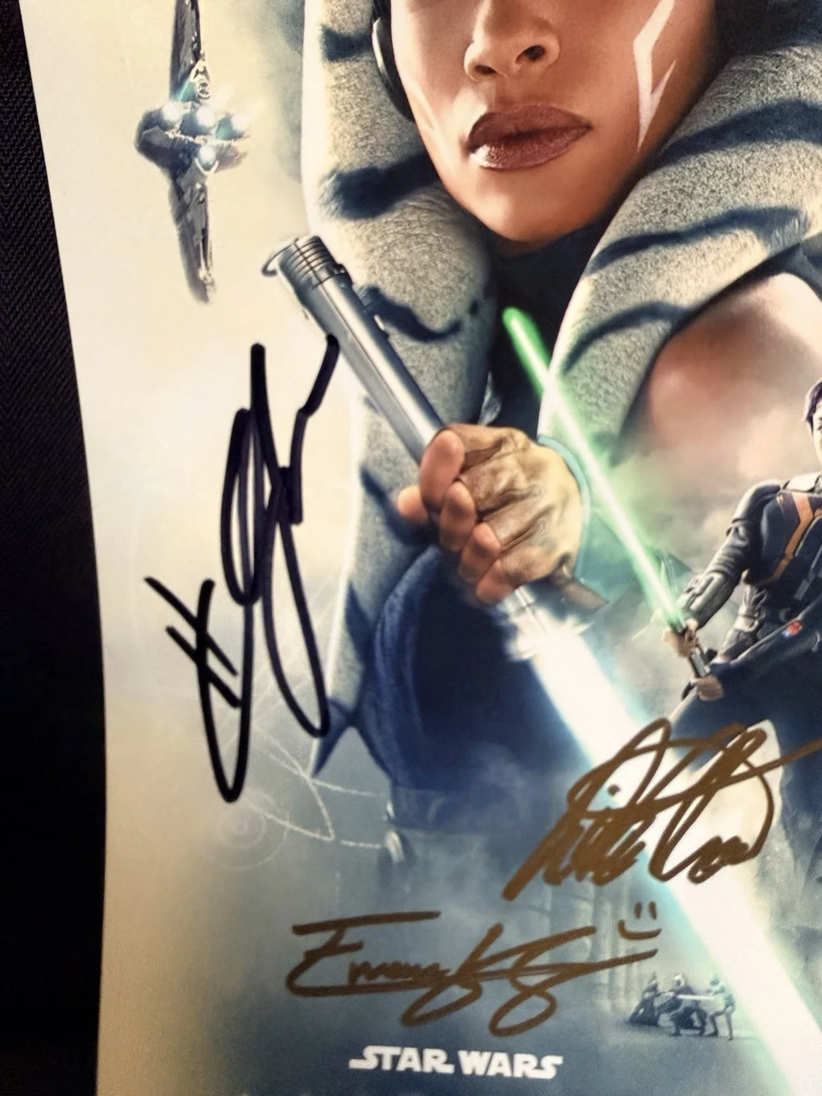 Hayden Christensen Rosario Dawson — Hayden Christensen Rosario Dawson Ahsoka Cast Signed +2 Photo,8x10 JSA Star Wars, image 4