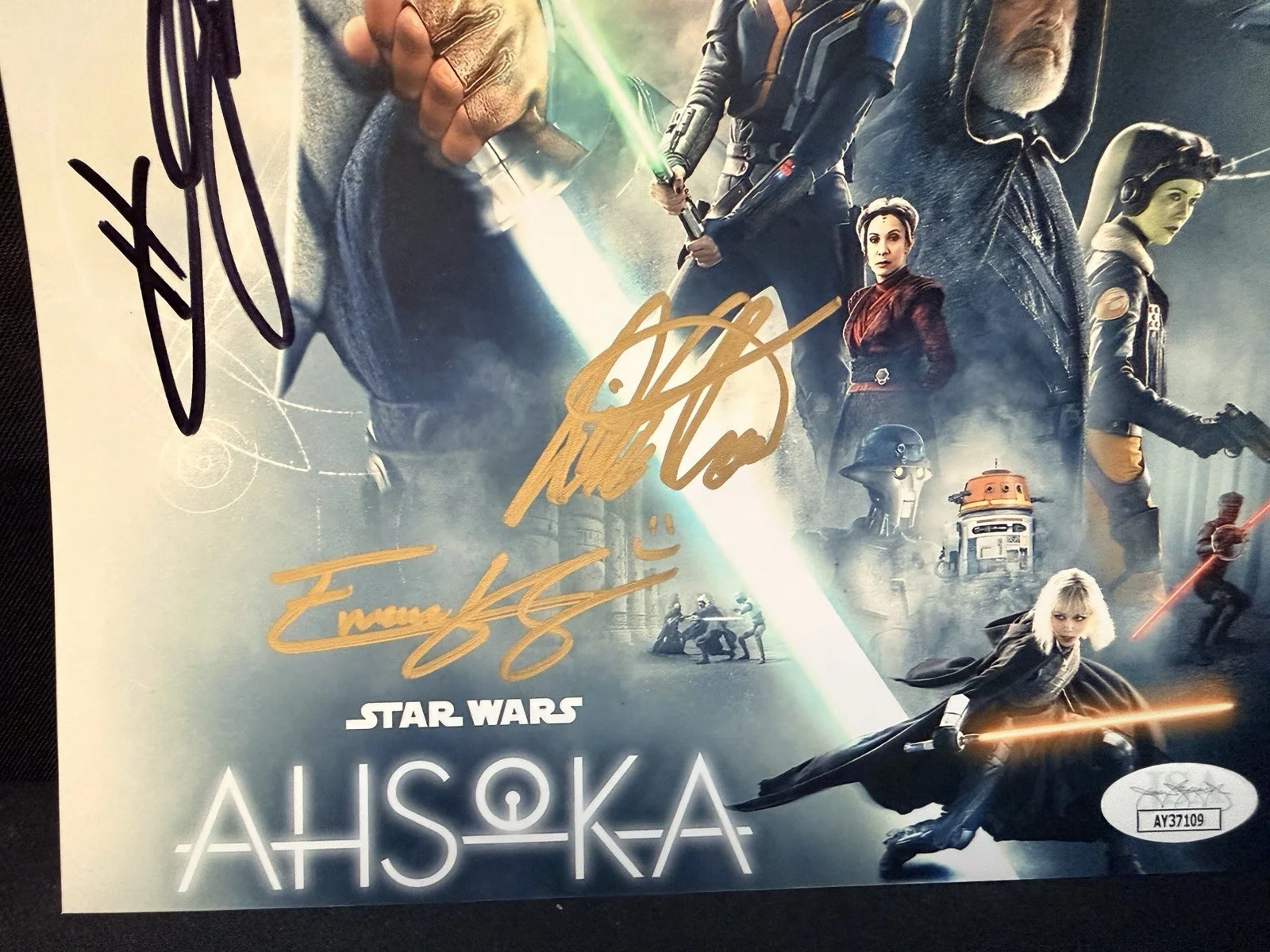 Hayden Christensen Rosario Dawson — Hayden Christensen Rosario Dawson Ahsoka Cast Signed +2 Photo,8x10 JSA Star Wars, image 5