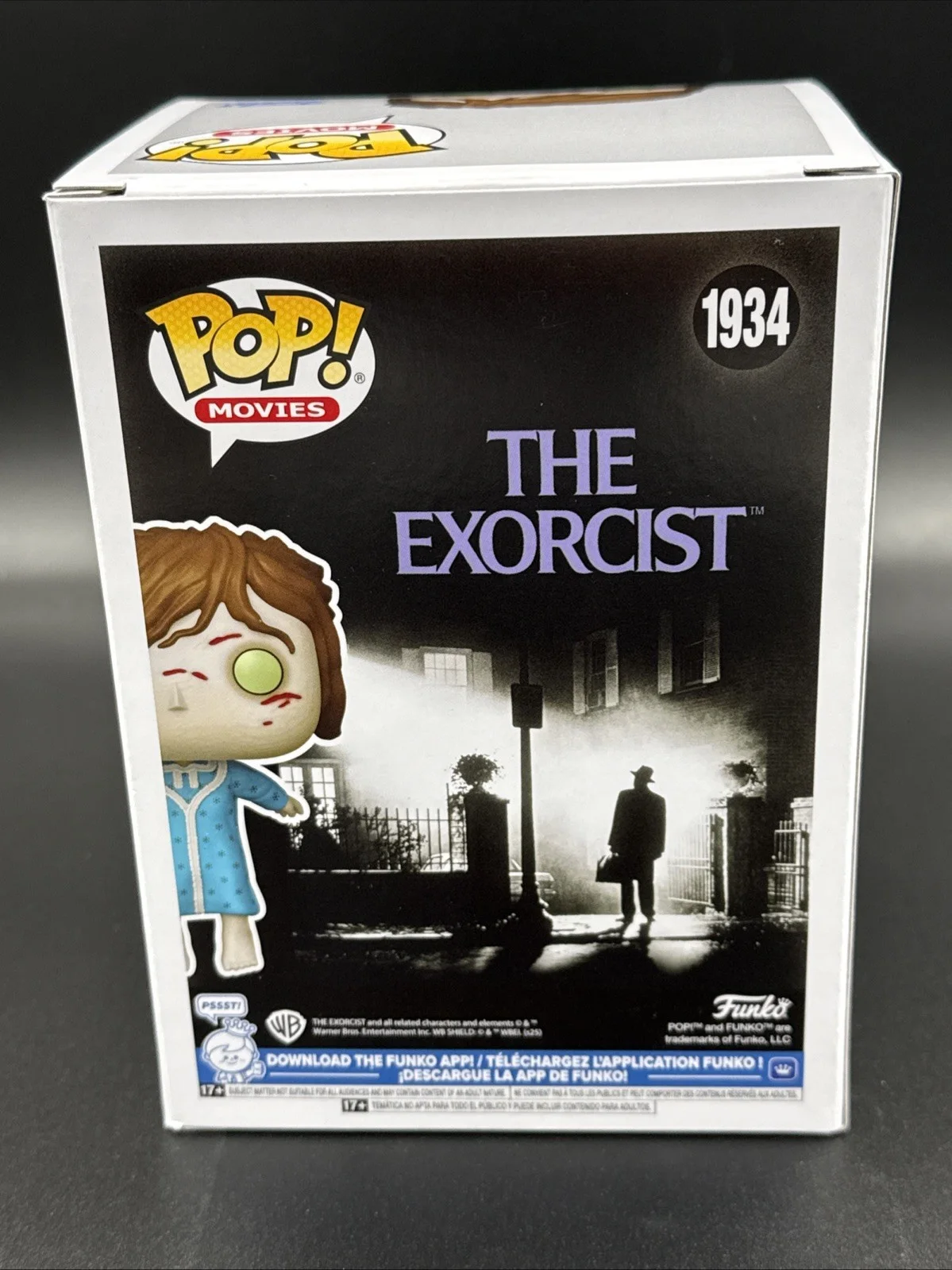 LINDA BLAIR signed (THE EXORCIST) #1934 Regan Floating Funko Pop JSA witness, image 3