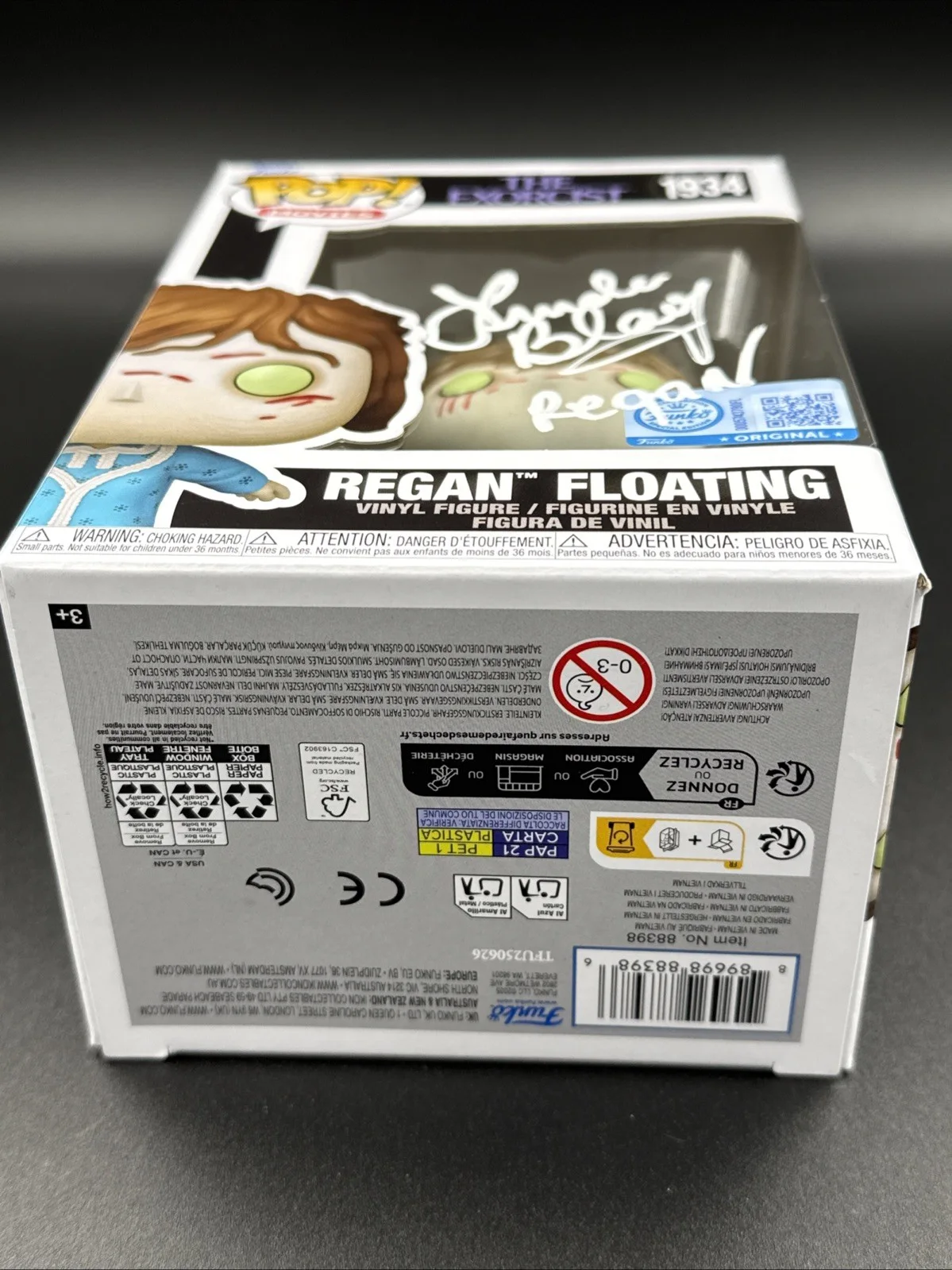 LINDA BLAIR signed (THE EXORCIST) #1934 Regan Floating Funko Pop JSA witness, изображение 5