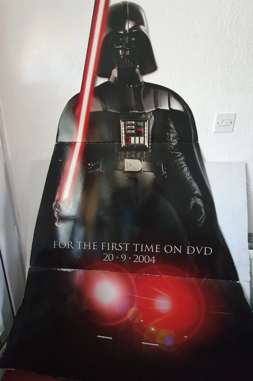 Rare large Star Wars Darth Vader standee DVD release display 2004, image 2