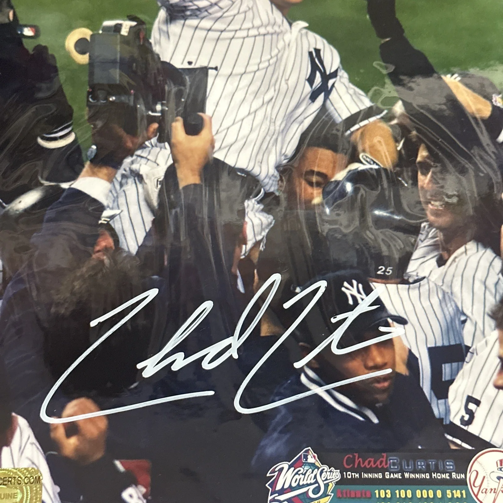 Chad Curtis - Signed Photo - Mint - With COA, image 3