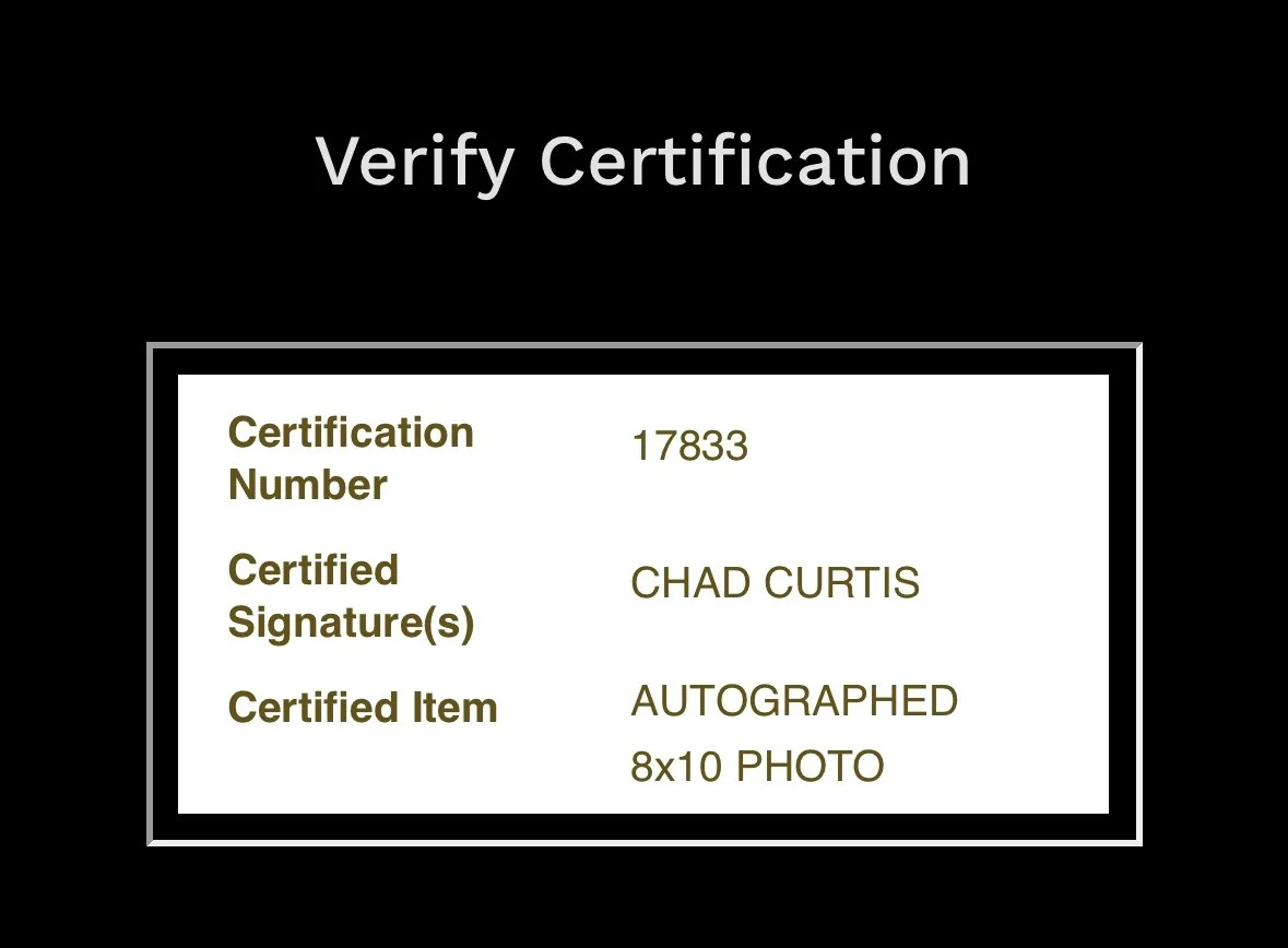 Chad Curtis - Signed Photo - Mint - With COA, image 5
