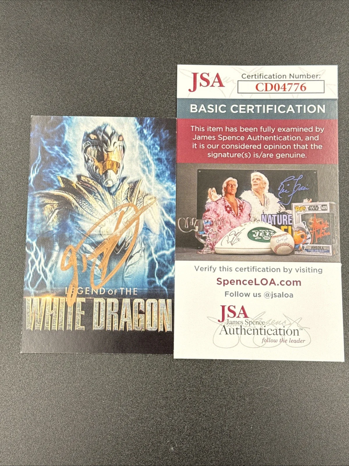 Jason David Frank — Legend of The White Dragon Card SIGNED by Jason David Frank Power Rangers JSA