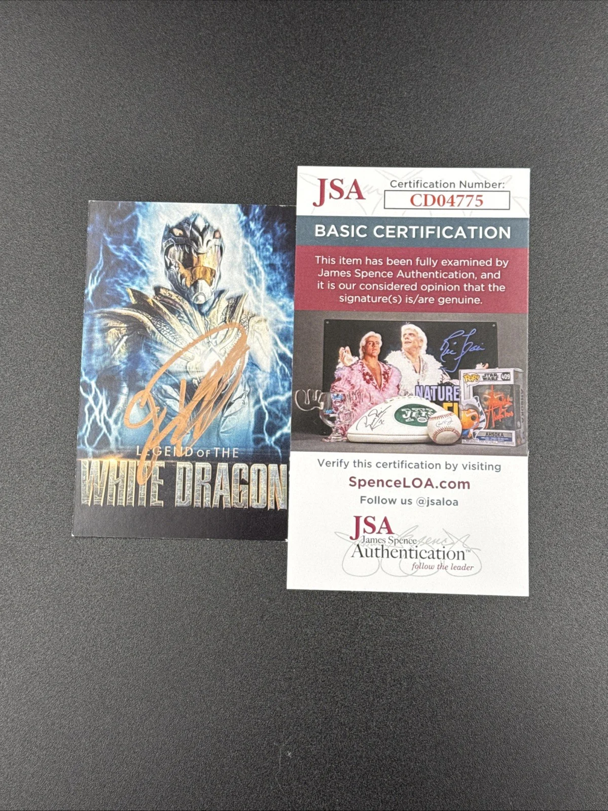 Jason David Frank — Legend of The White Dragon Card SIGNED by Jason David Frank Power Rangers JSA