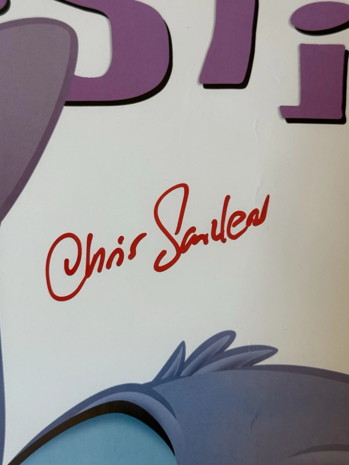 Chris Sanders — Chris Sanders signed poster Lilo & Stitch 23X34 poster Beckett BAS coa, изображение 3