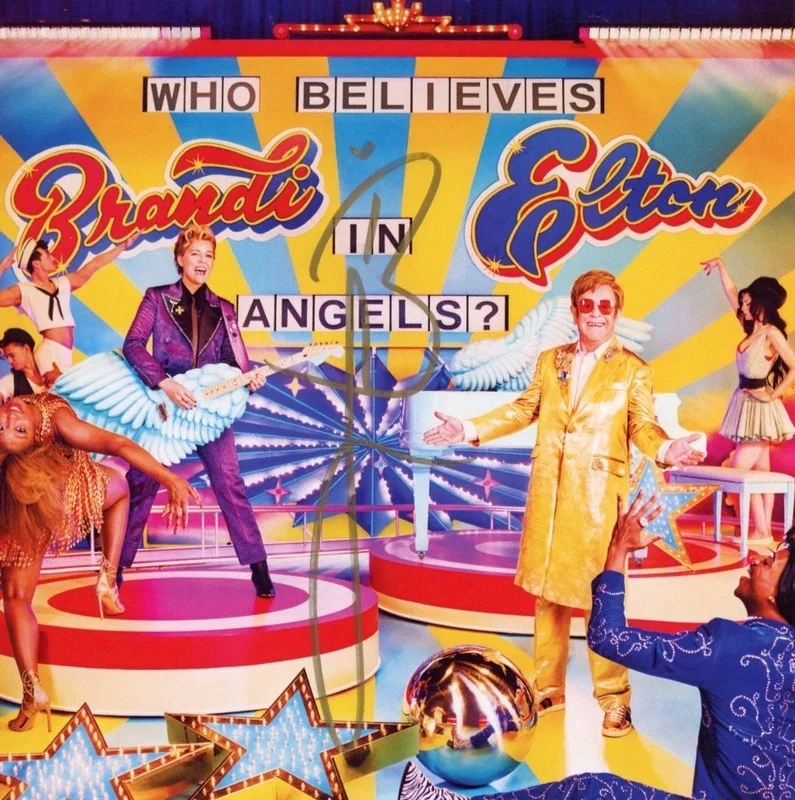 BRANDI CARLILE SIGNED WHO BELIEVES IN ANGELS FRAMED CD w/ AUTOGRAPH ACOA COA, изображение 2