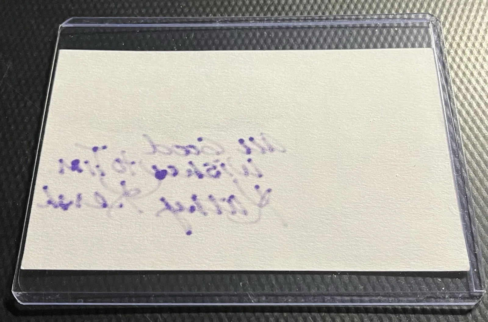 Kathy Hersh — Batman Cornelia aka Kathy Kersh Signed Promo 3x5 Card w/ COA Top Loader, image 4