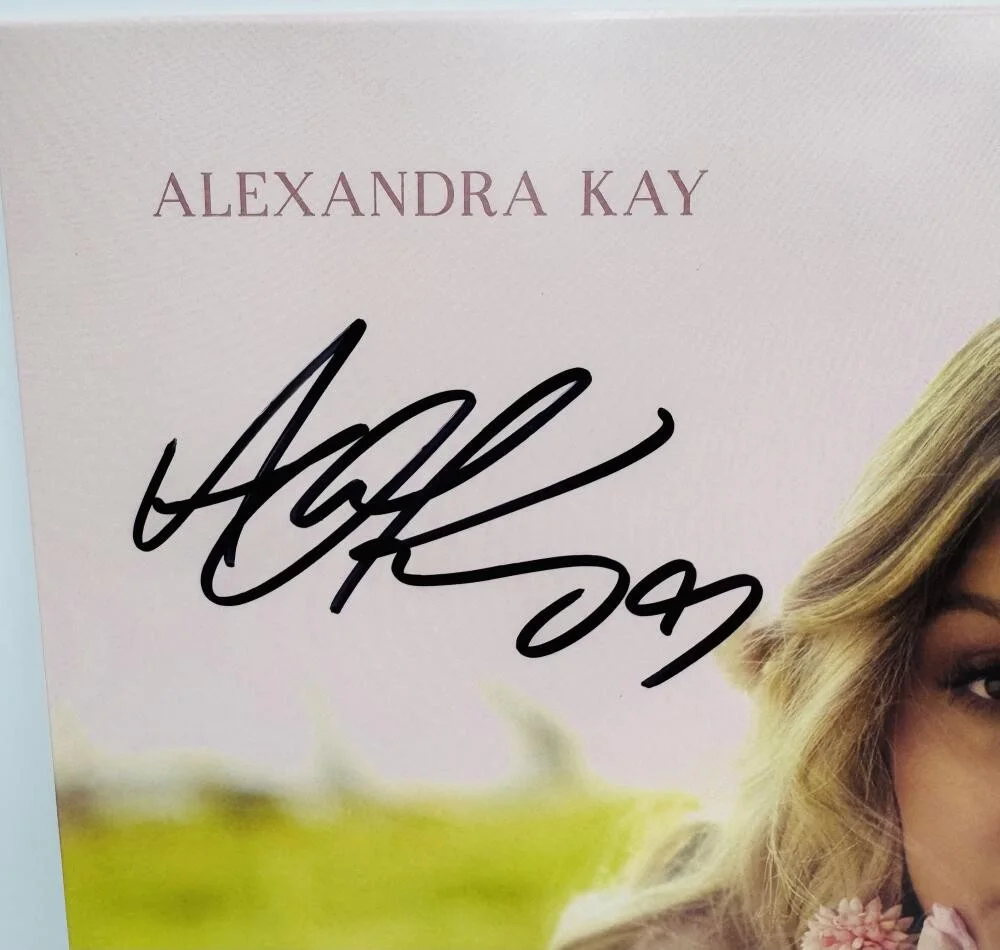 ALEXANDRA KAY — ALEXANDRA KAY SIGNED SECOND WIND PINK VINYL RECORD COUNTRY AUTOGRAPH BAS J73, image 2