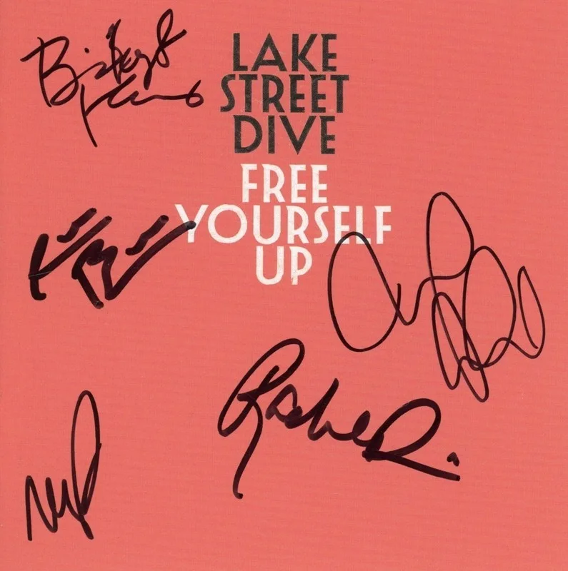 LAKE STREET DIVE SIGNED FREE YOURSELF FRAMED & MATTED CD w/ AUTOGRAPH COA ACOA, изображение 2