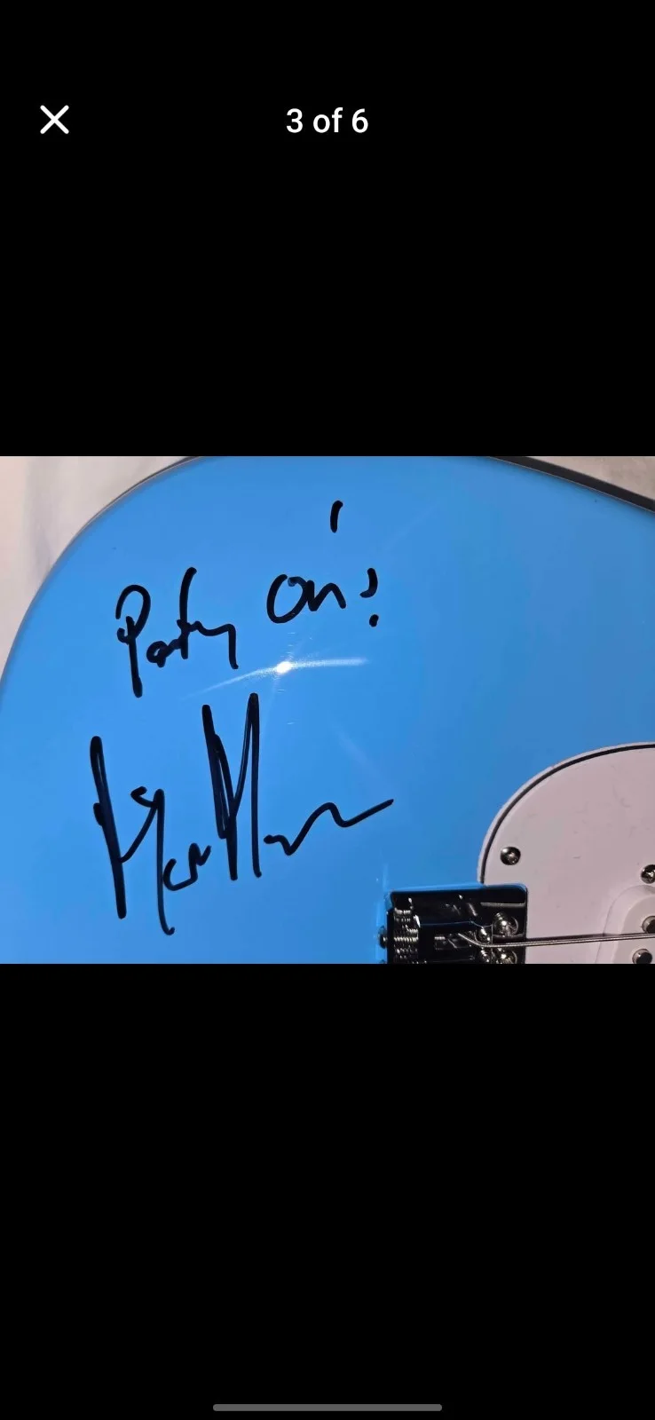 Mike Myers Signed Guitar, image 2