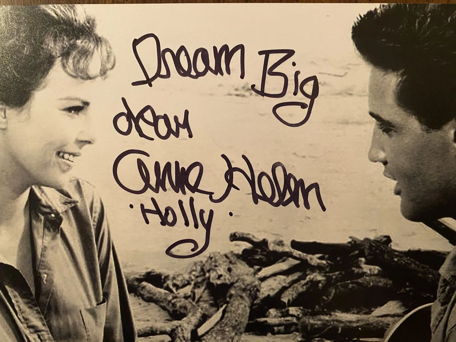 Anne Helm — Anne Helm Signed Autographed Follow That Dream Photo With Elvis Beckett BAS, image 2