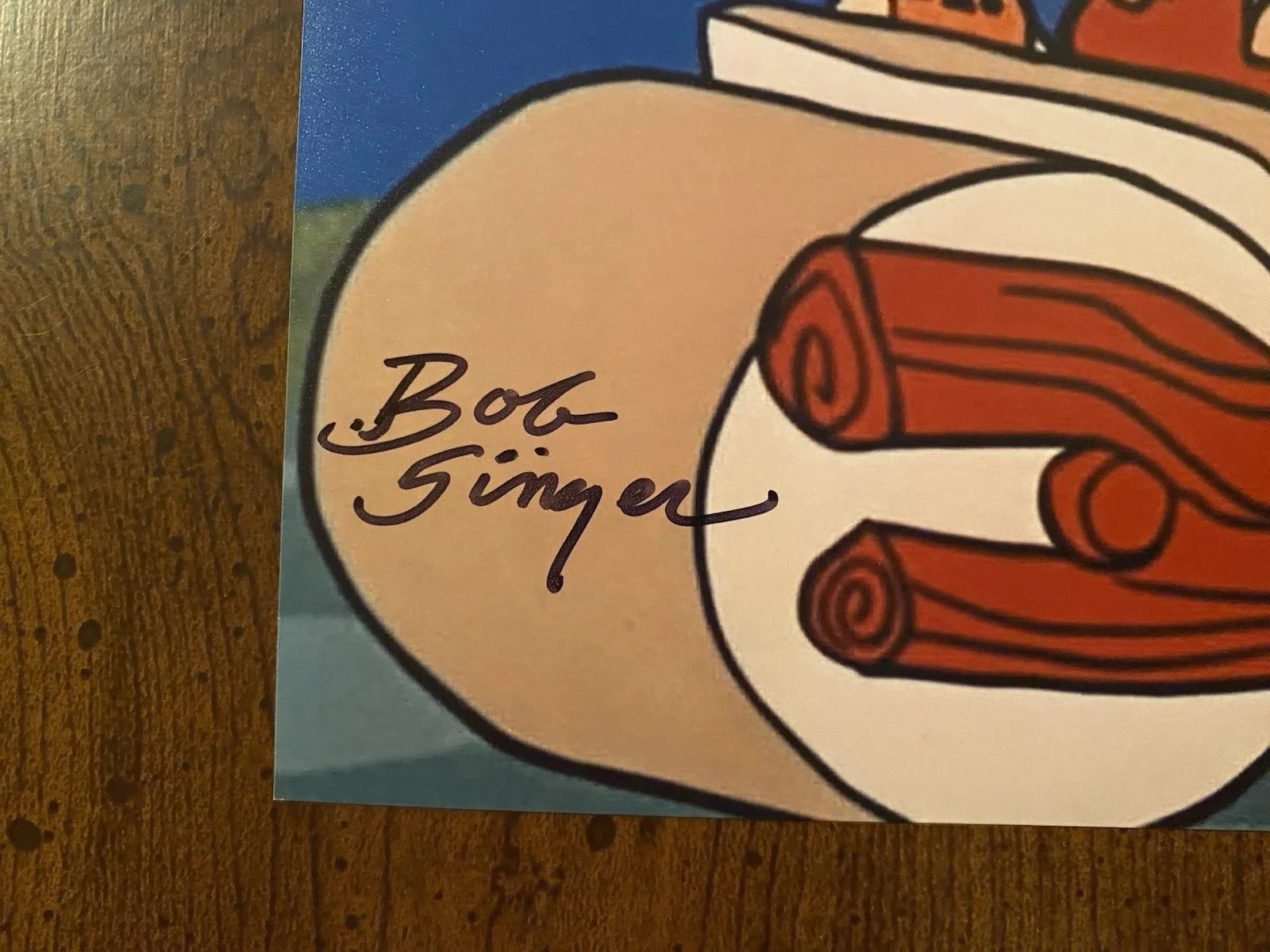 Bob Singer — Bob Singer Signed Autographed Photo The Flintstones Beckett BAS Animator, image 2