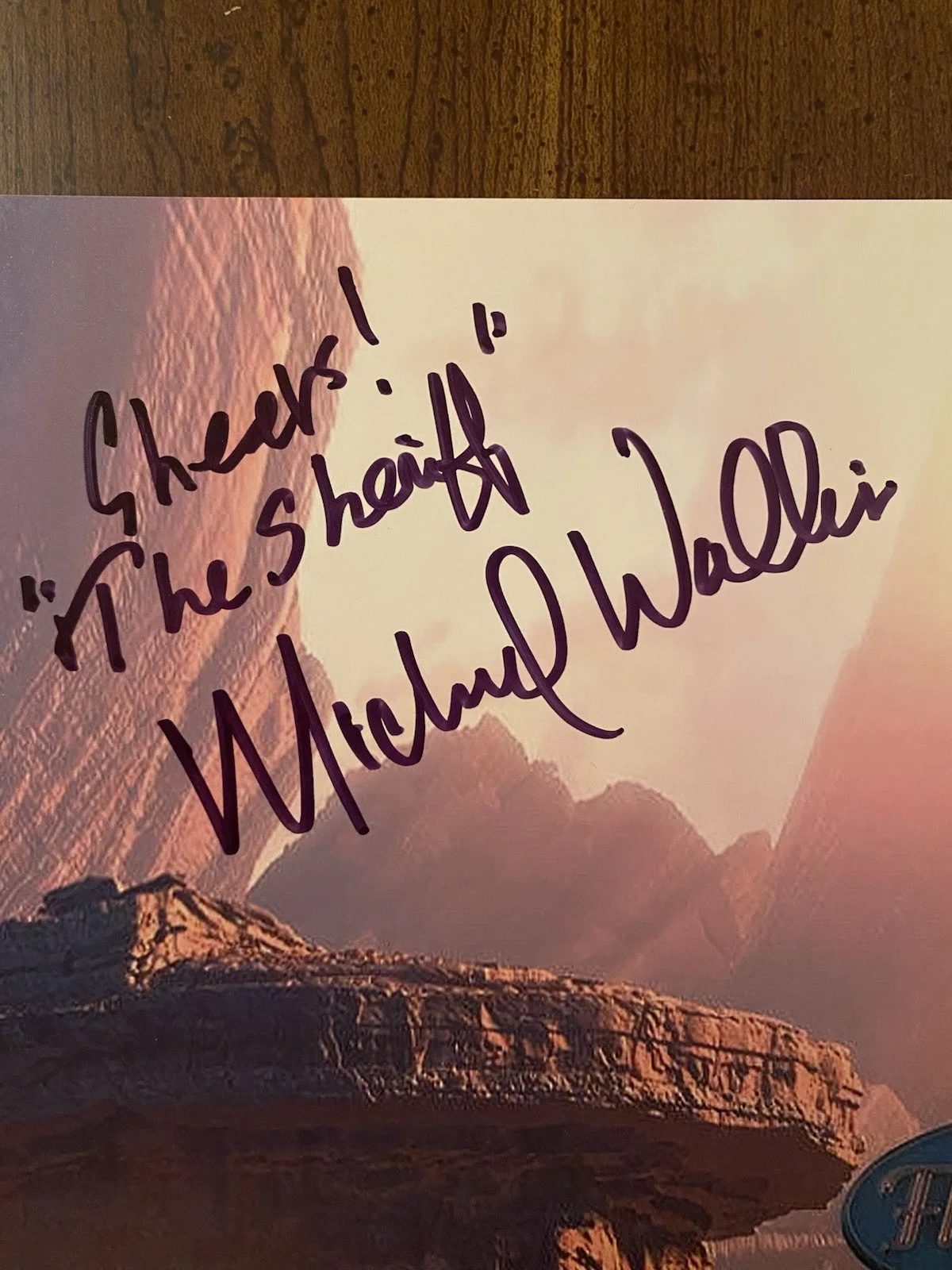 Michael Wallis — Michael Wallis Signed Autographed 8x10 Photo Cars The Sheriff Beckett BAS, изображение 2