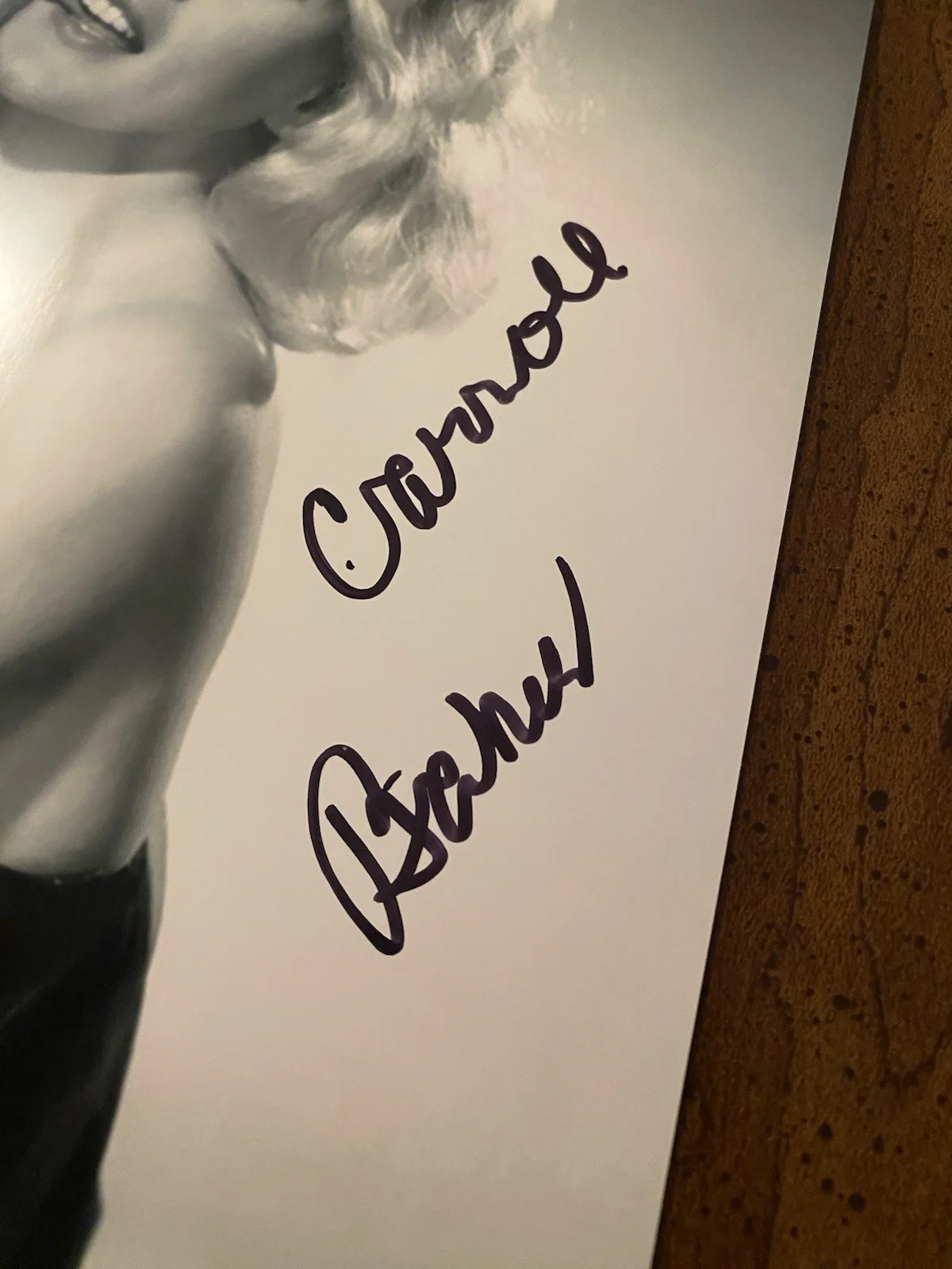 Carroll Baker — Carroll Baker Signed Autographed Photo Harlow Baby Doll Carpetbaggers Beckett, изображение 3