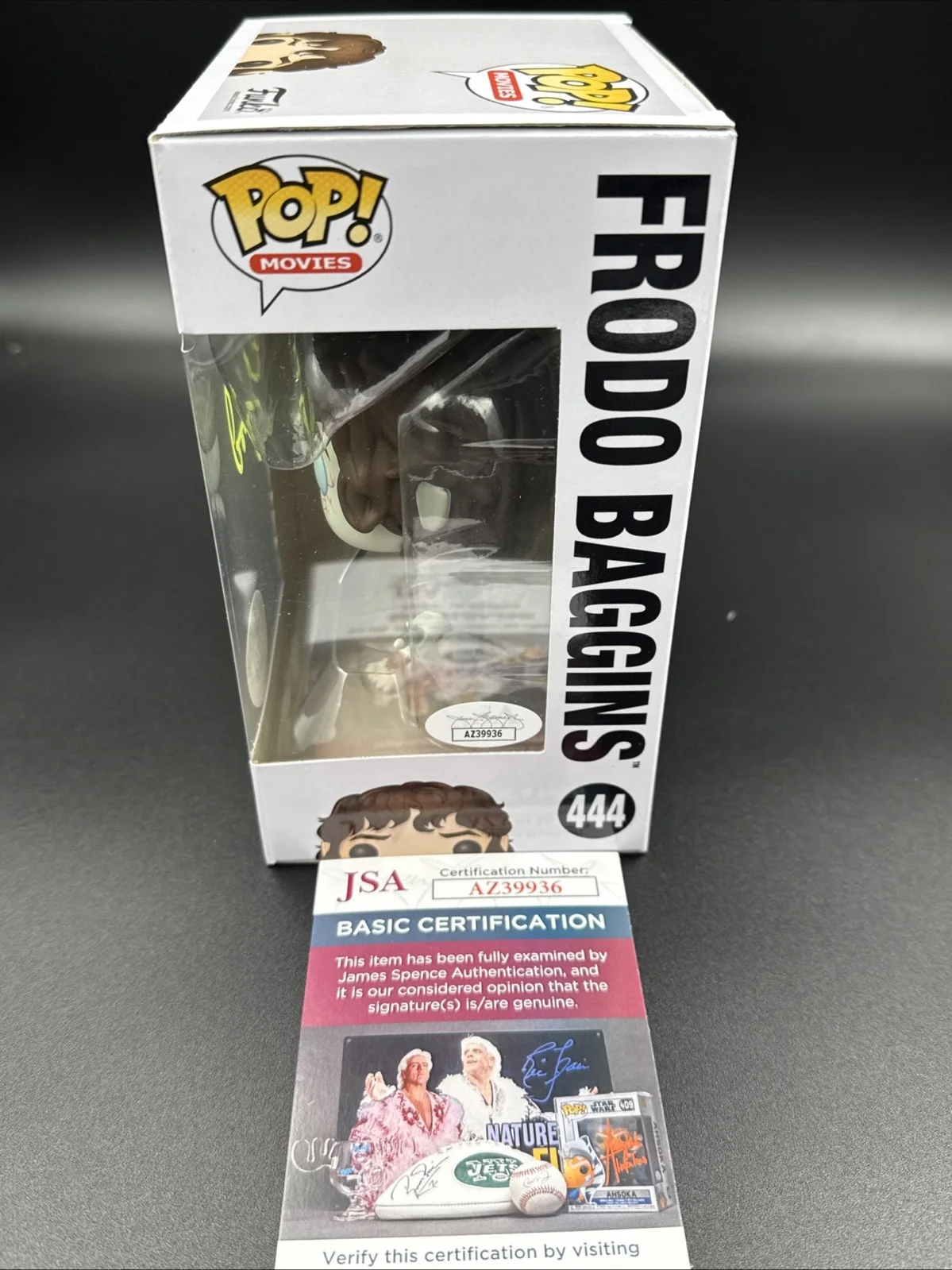 Elijah Wood — ELIJAH WOOD SIGNED FUNKO POP LORD OF THE RINGS FRODO BAGGINS JSA CHASE, изображение 5