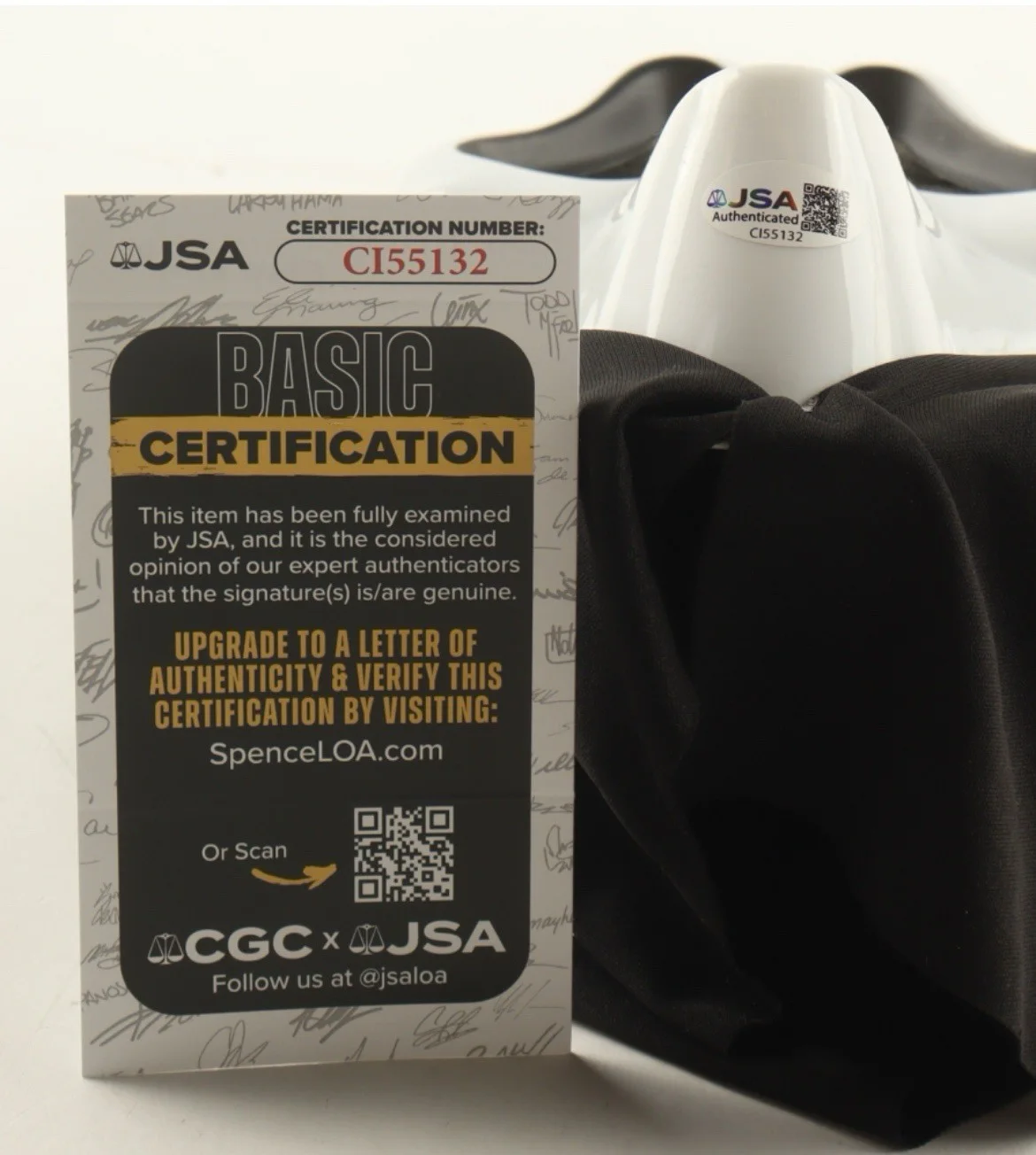 Jeff Brockton — Jeff Brockton Signed "Scream" Mask Inscribed "Ghostface 3" (JSA), image 3