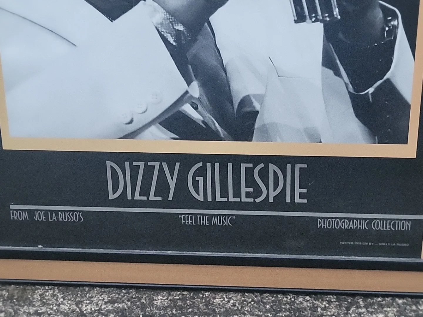 DIZZIE GILLESPIE L Framed Iconic Poster Joe Holly La Russo 1987 Feel The Music, изображение 2