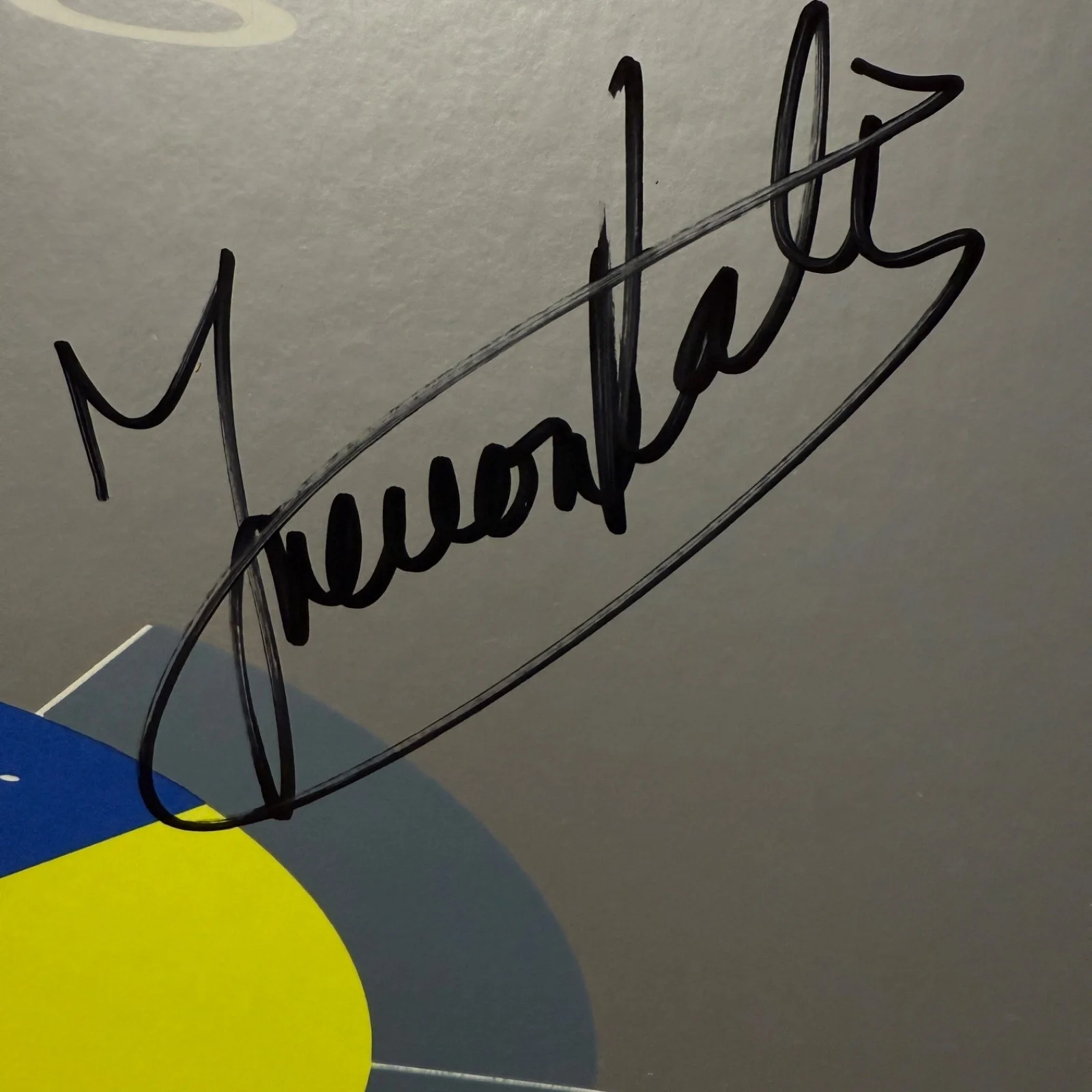 YES - 90125 AUTOGRAPHED by TREVOR RABIN & TONY KAYE usa vinyl with inner sleeve, изображение 3