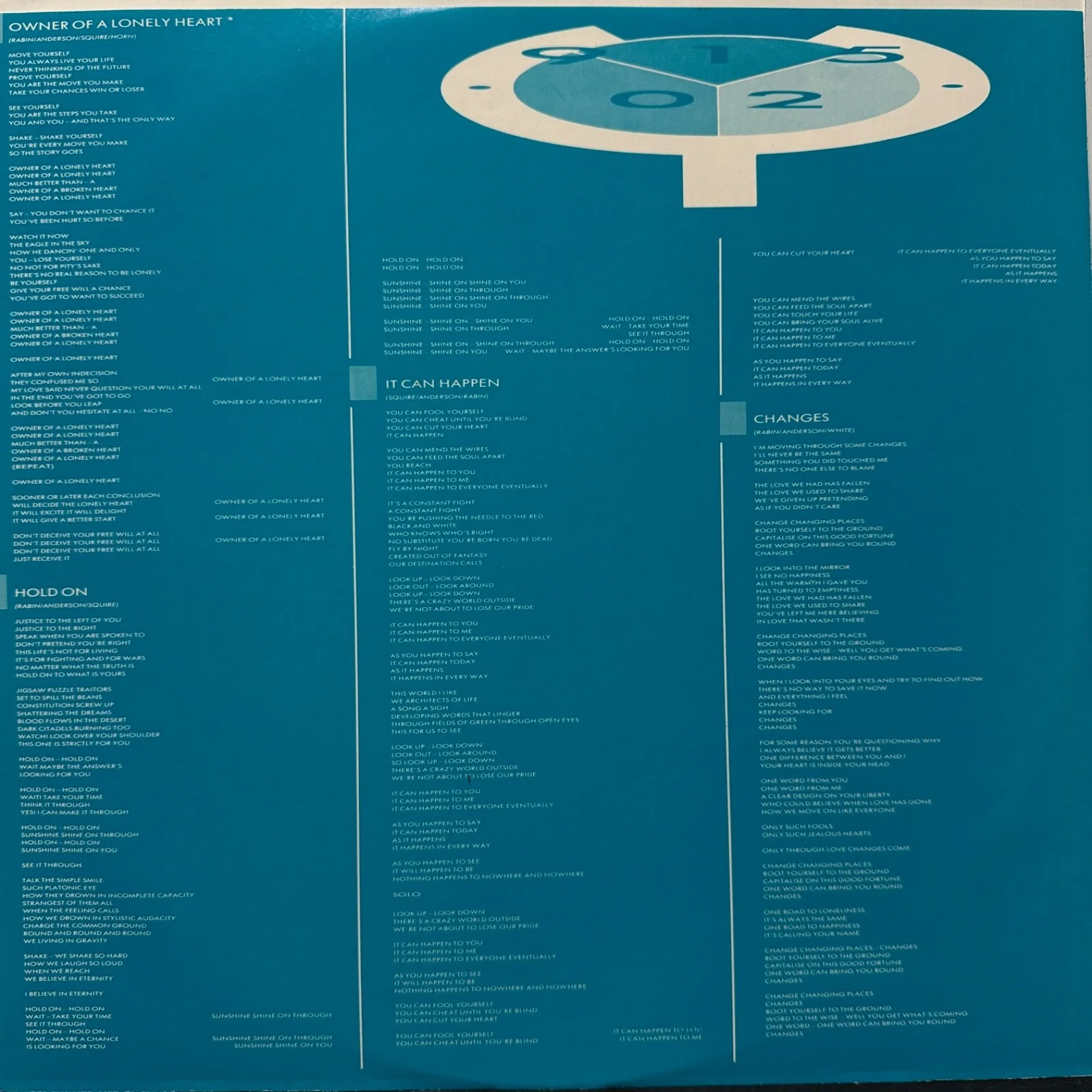 YES - 90125 AUTOGRAPHED by TREVOR RABIN & TONY KAYE usa vinyl with inner sleeve, изображение 5