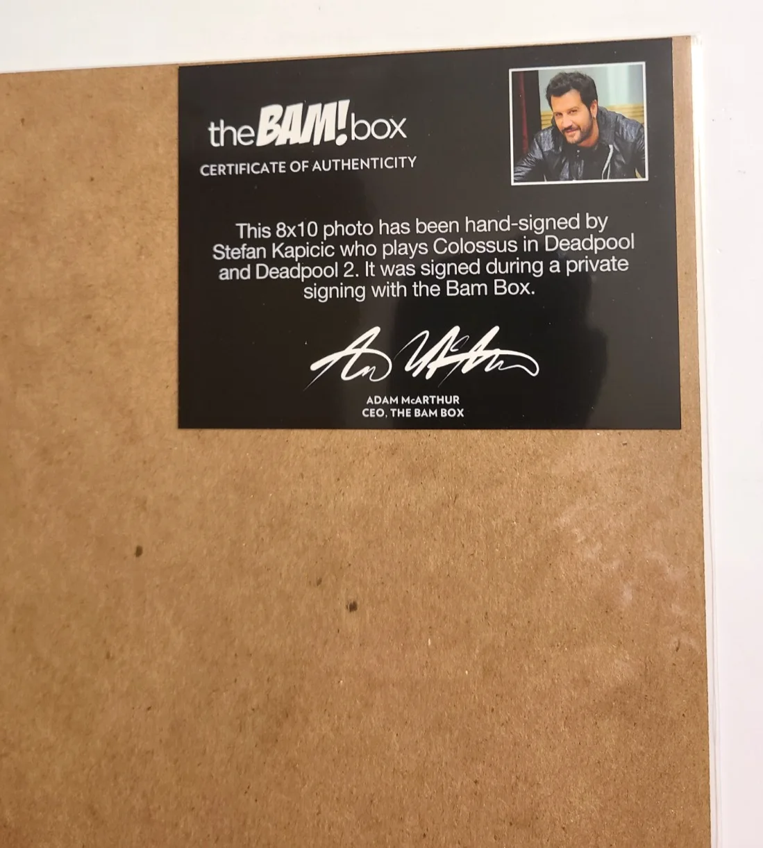 Stefan Kapicic — Stefan Kapicic (Colossus/Deadpool) Signed 8x10 Photo, Bam Box COA, image 2